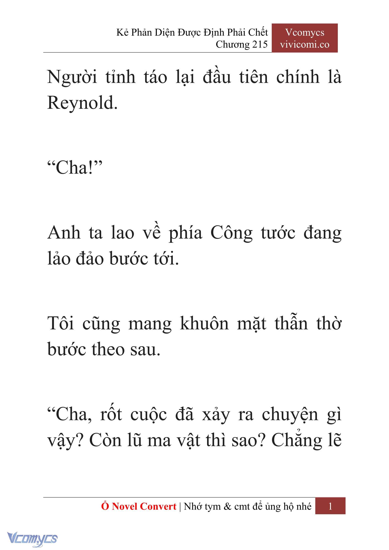 [Novel] Kẻ Phản Diện Được Định Phải Chết Chap 215 - Next Chap 216