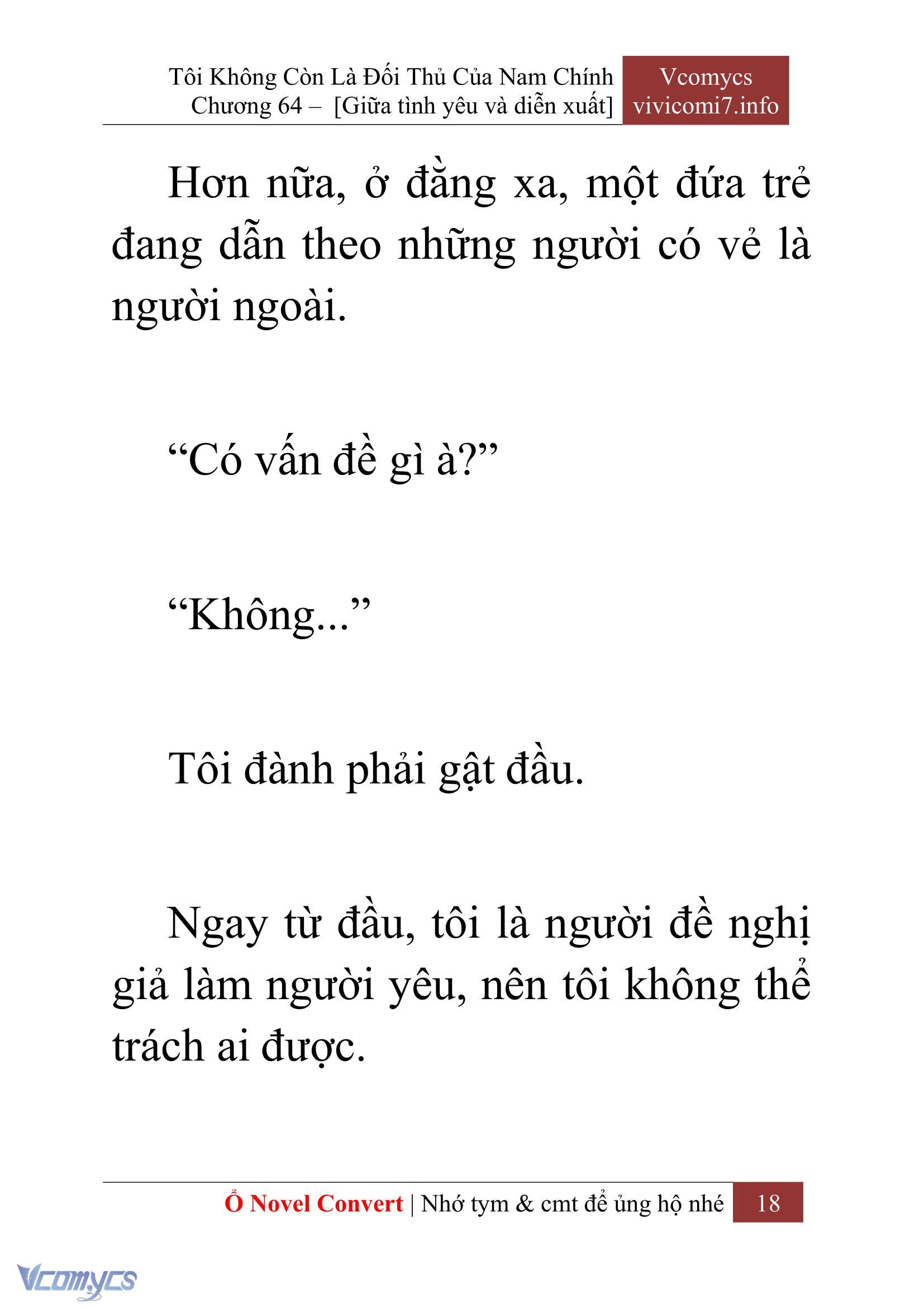 [Novel] Tôi Không Còn Là Đối Thủ Của Nam Chính Chap 64 - Trang 2