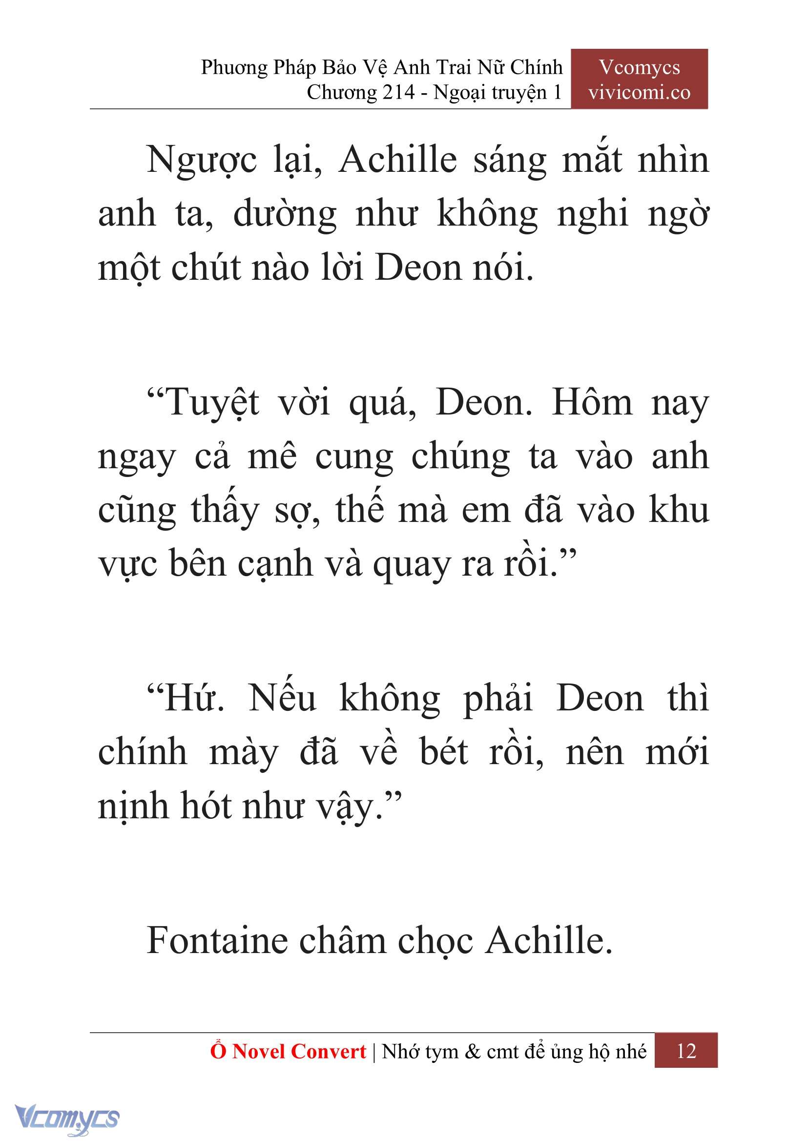 [Novel] Phương Pháp Bảo Vệ Anh Trai Nữ Chính Chap 214 - Trang 2