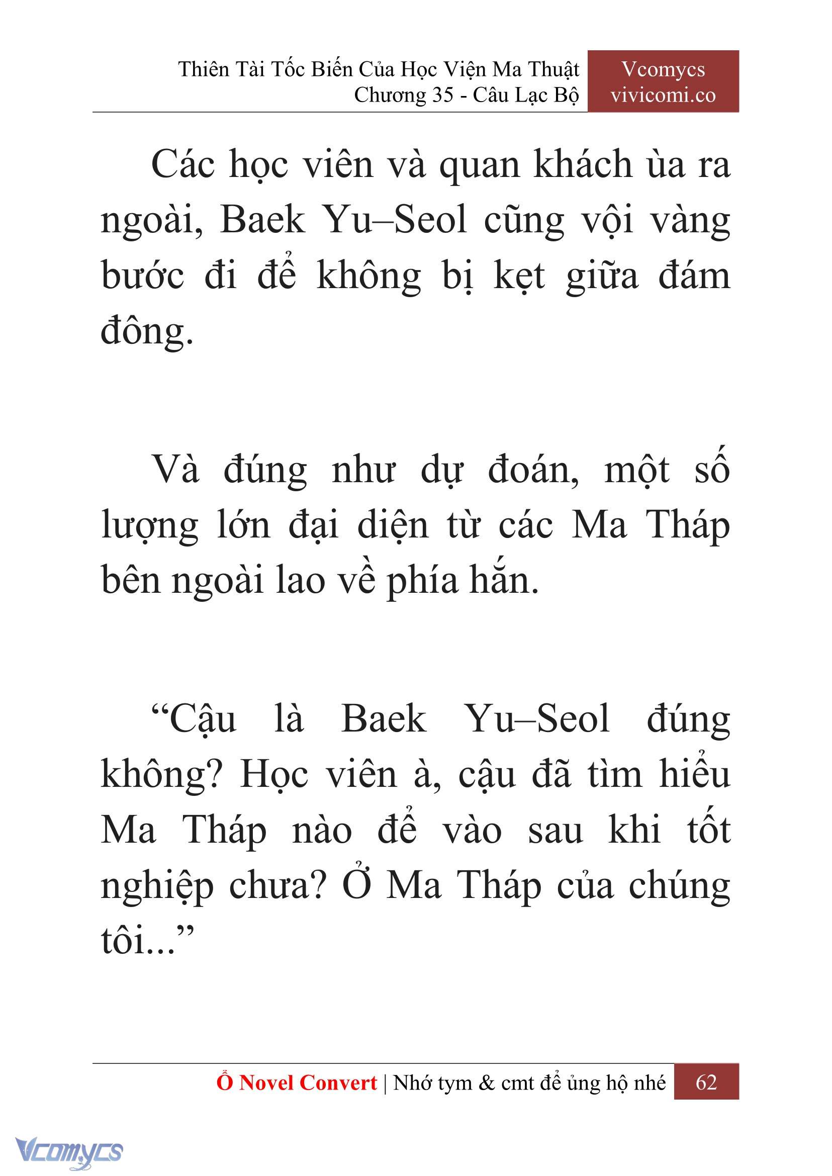 [Novel] Thiên Tài Tốc Biến Của Học Viện Ma Thuật Chap 35 - Next Chap 36