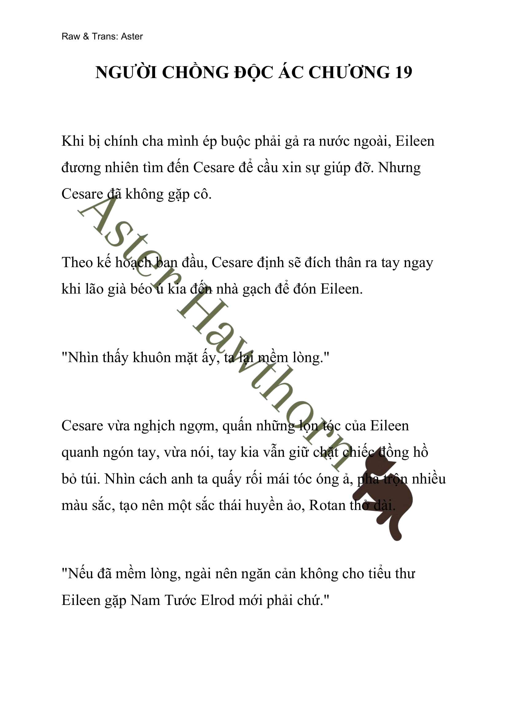 [NOVEL] Người Chồng Độc Ác Chap 19 - Next Chap 20