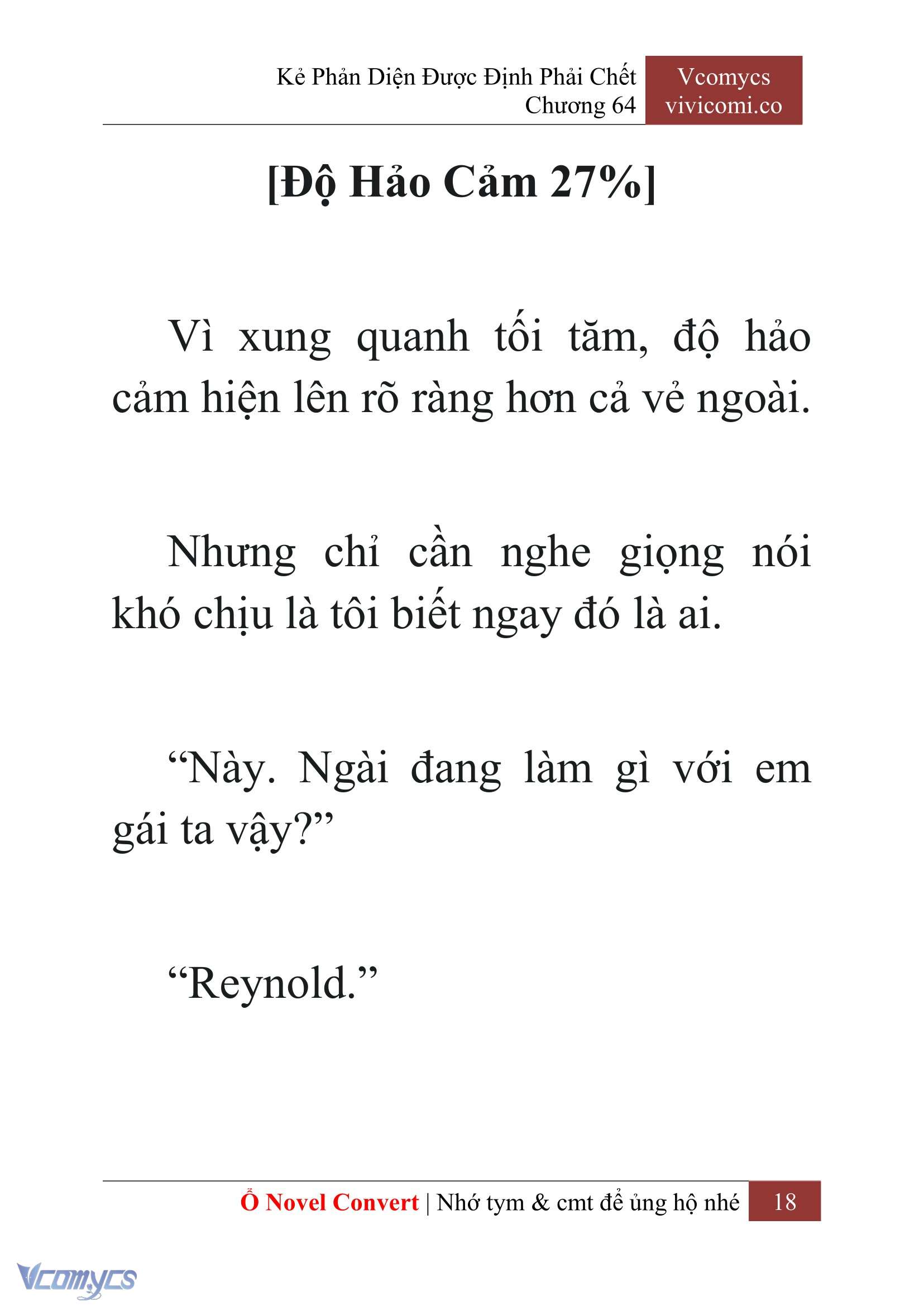 [Novel] Kẻ Phản Diện Được Định Phải Chết Chap 64 - Trang 2