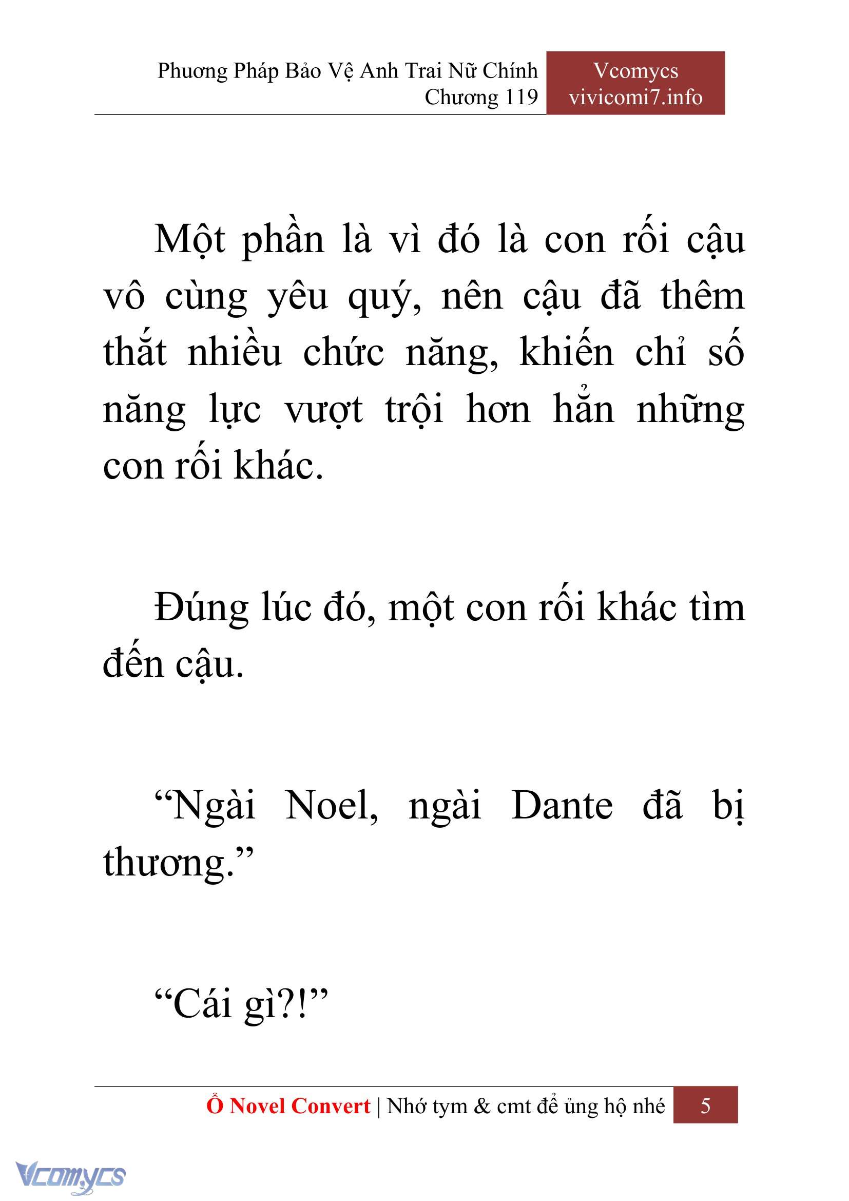 [Novel] Phương Pháp Bảo Vệ Anh Trai Nữ Chính Chap 119 - Trang 2