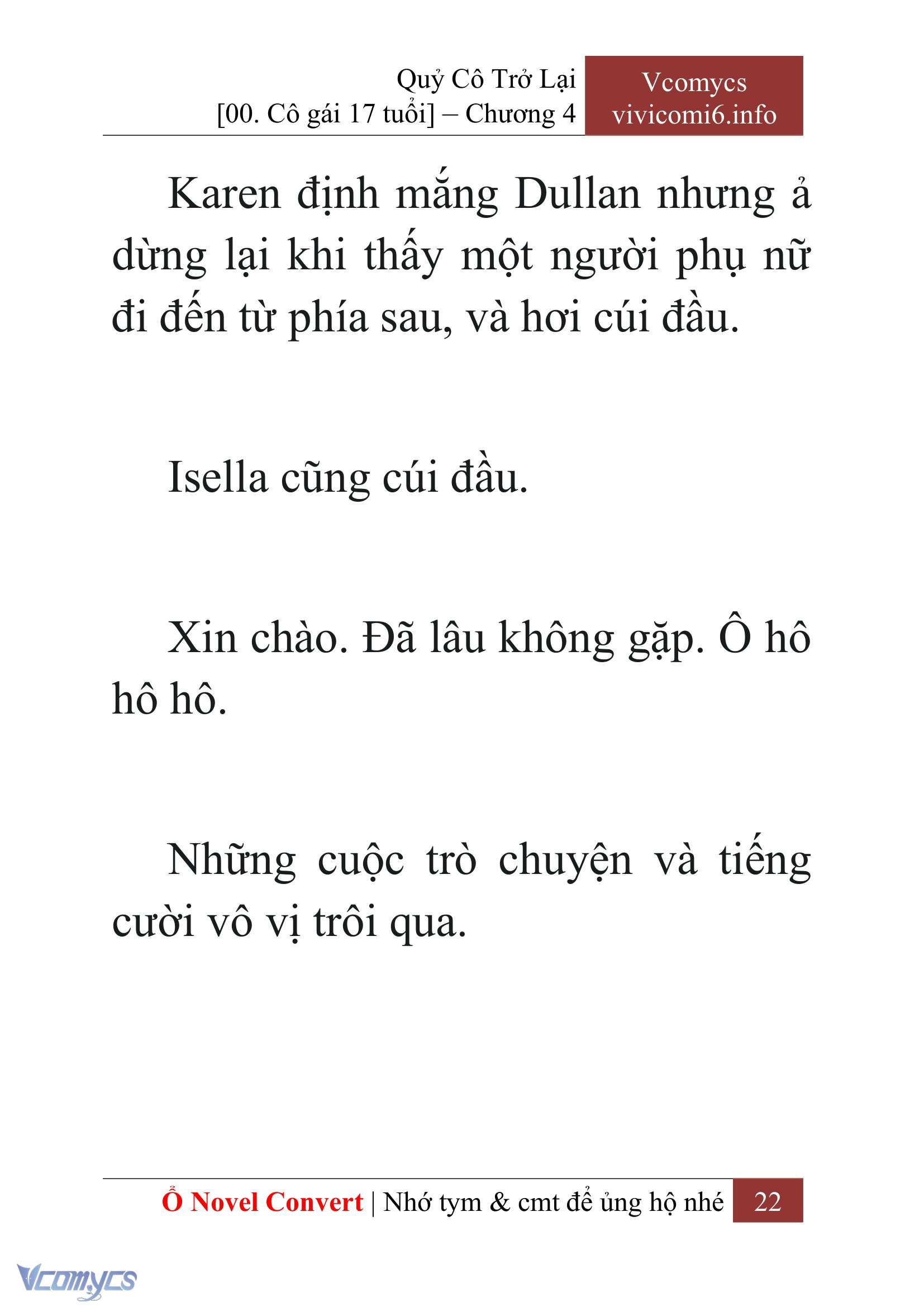 [Novel] Quý Cô Trở Lại Chap 4 - Trang 2