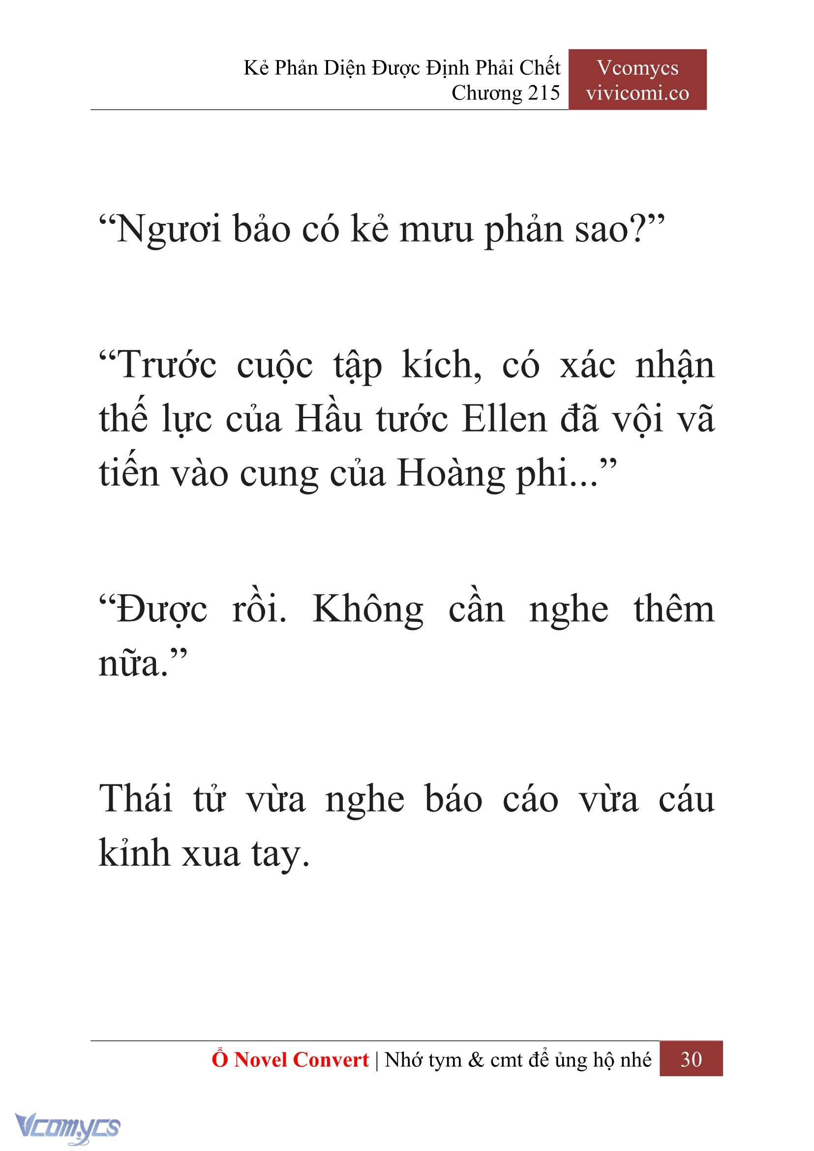 [Novel] Kẻ Phản Diện Được Định Phải Chết Chap 215 - Next Chap 216