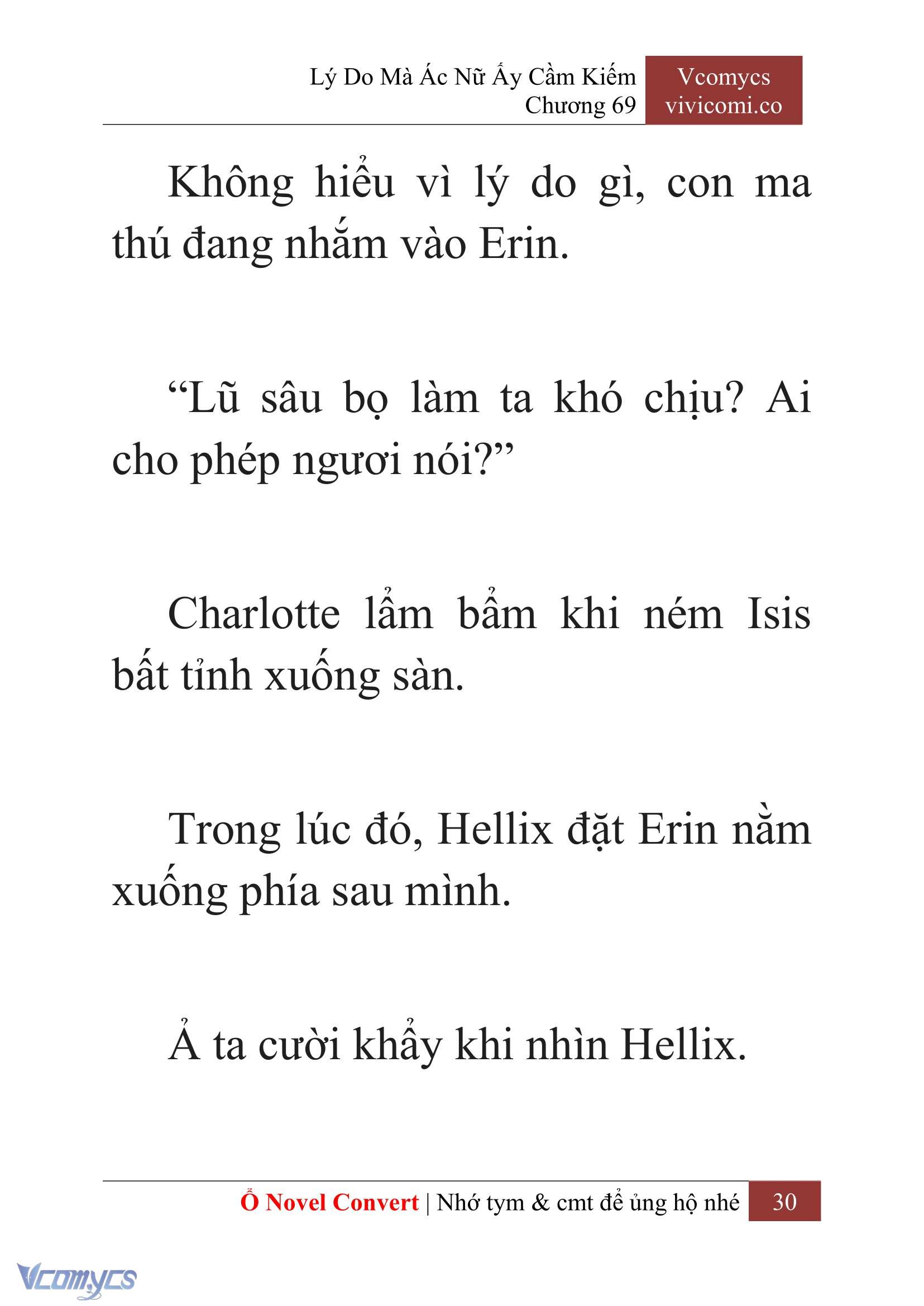 [Novel] Lý Do Mà Ác Nữ Ấy Cầm Kiếm Chap 69 - Next Chap 70