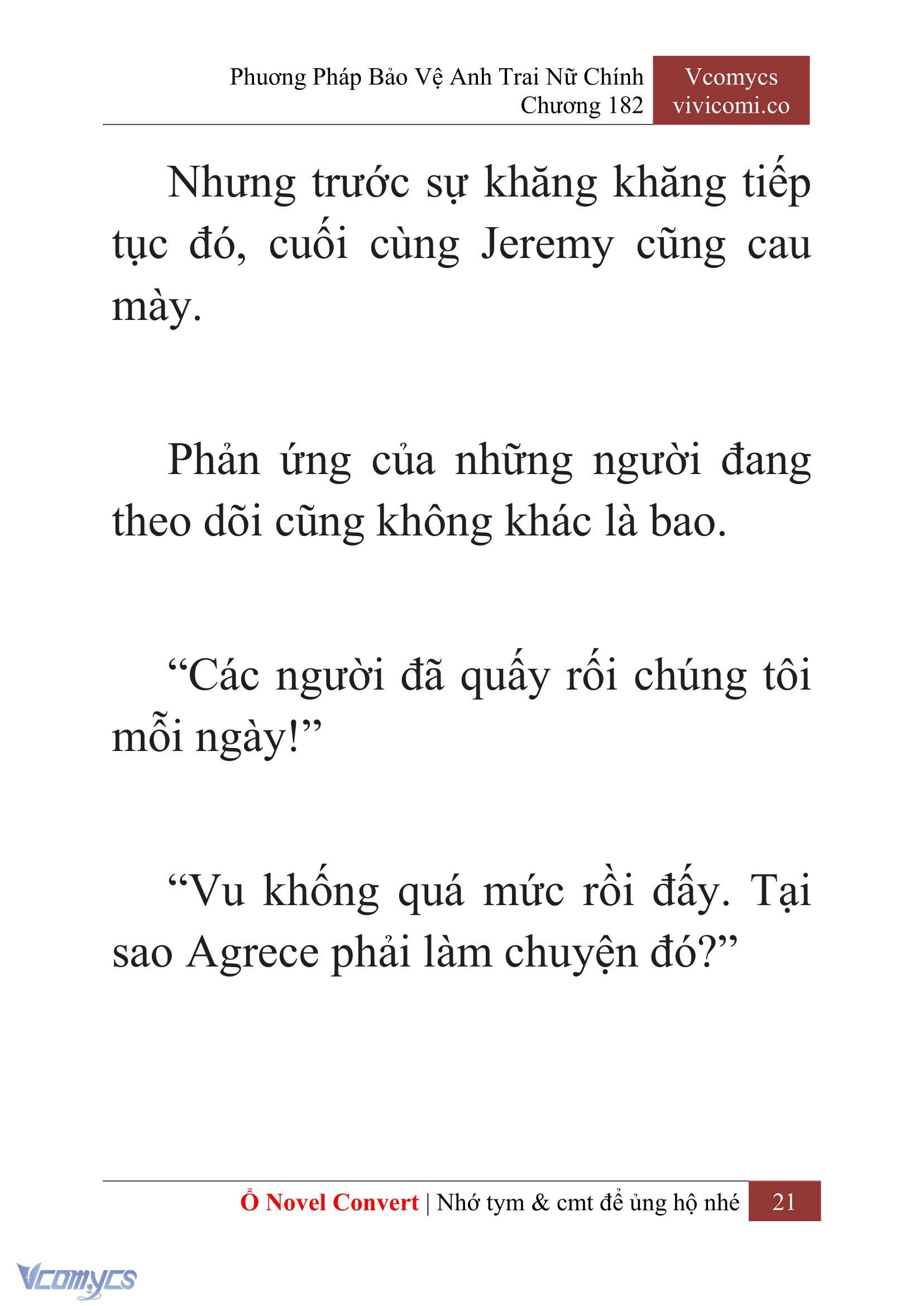 [Novel] Phương Pháp Bảo Vệ Anh Trai Nữ Chính Chap 182 - Trang 2