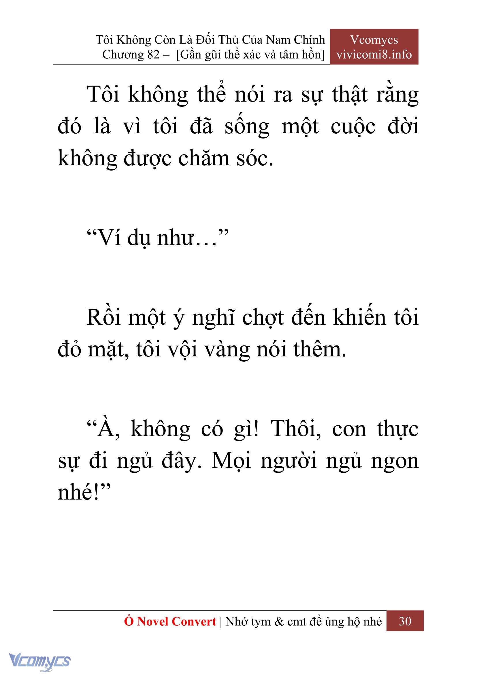 [Novel] Tôi Không Còn Là Đối Thủ Của Nam Chính Chap 82 - Trang 2