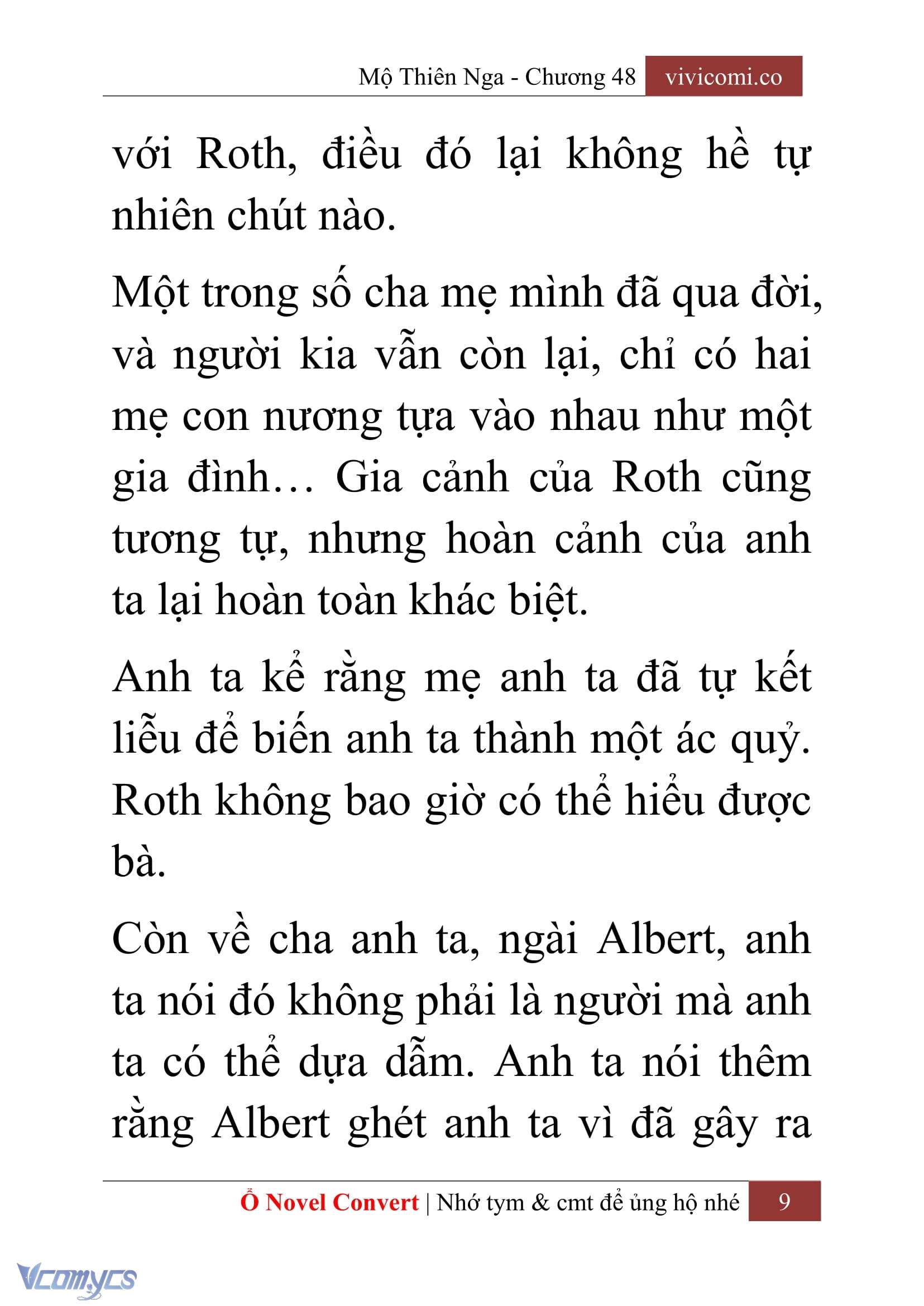 [Novel] Mộ Thiên Nga Chap 48 - Trang 2