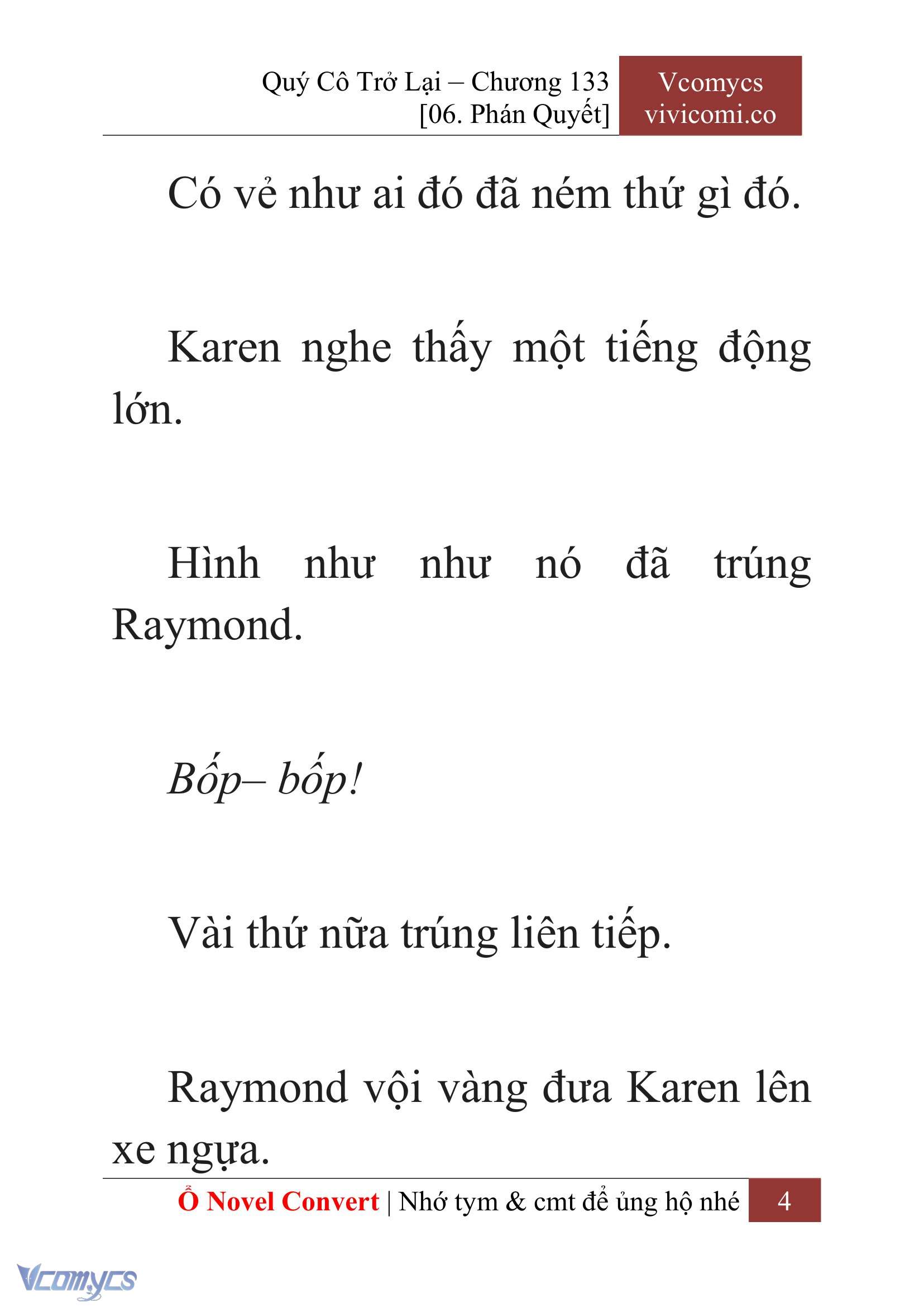[Novel] Quý Cô Trở Lại Chap 133 - Trang 2