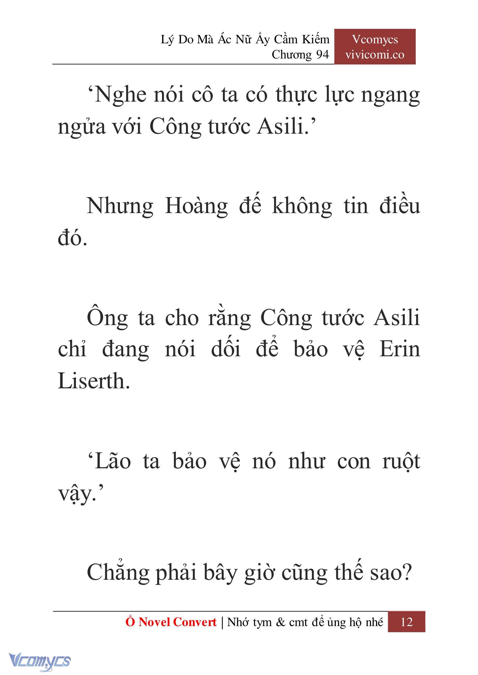 [Novel] Lý Do Mà Ác Nữ Ấy Cầm Kiếm Chap 94 - Trang 2