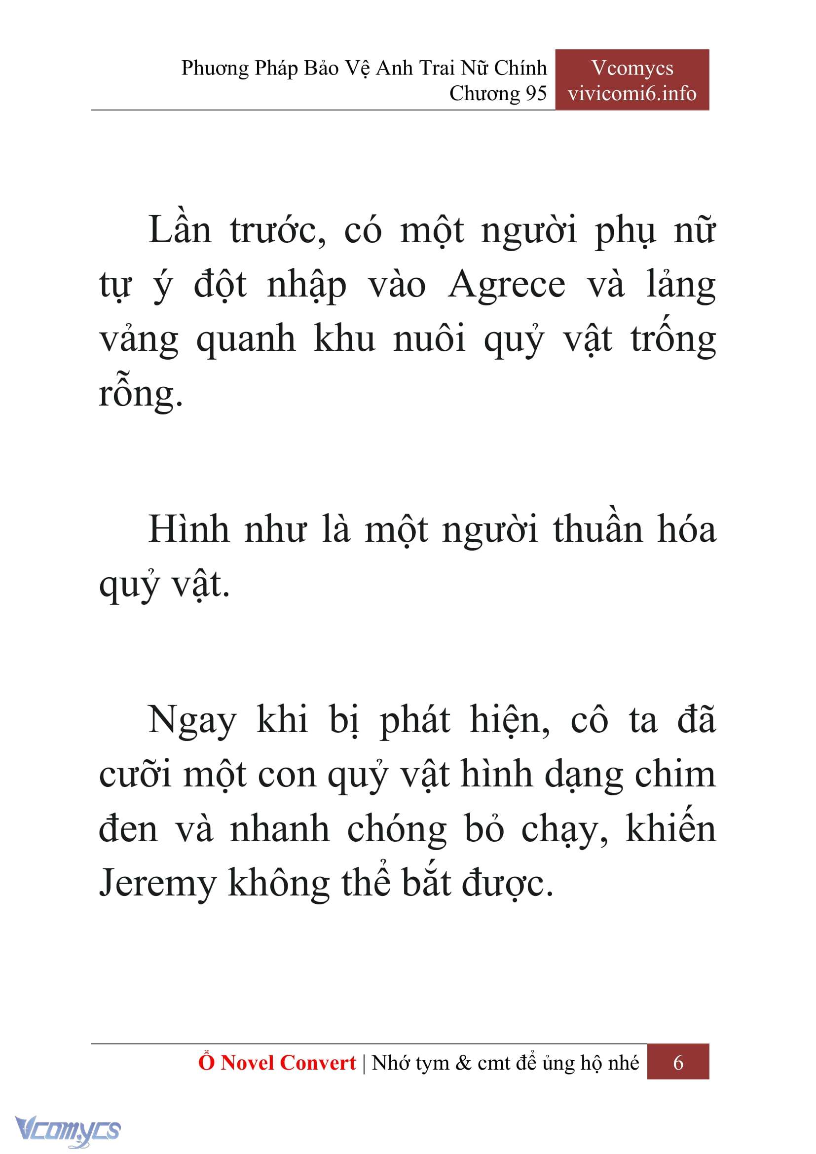 [Novel] Phương Pháp Bảo Vệ Anh Trai Nữ Chính Chap 95 - Trang 2