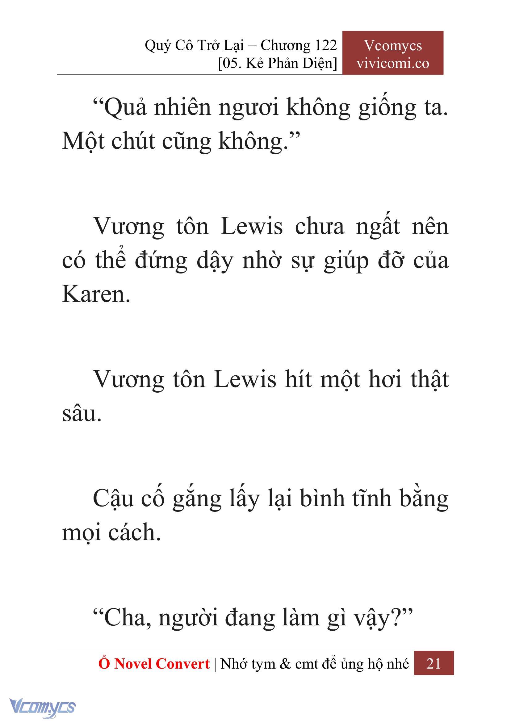 [Novel] Quý Cô Trở Lại Chap 122 - Trang 2