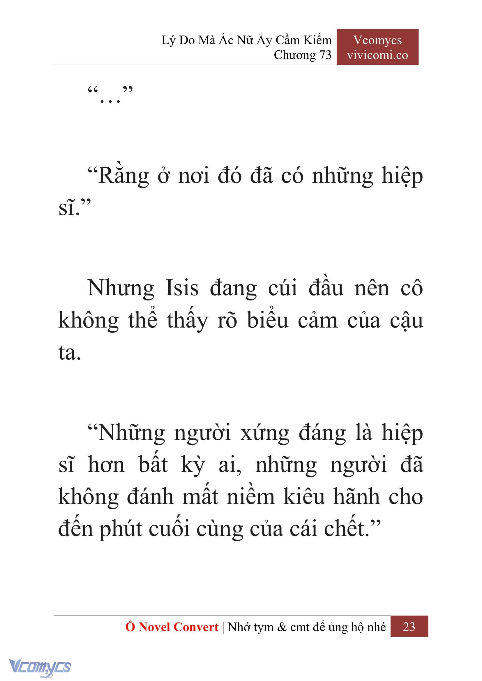 [Novel] Lý Do Mà Ác Nữ Ấy Cầm Kiếm Chap 73 - Trang 2