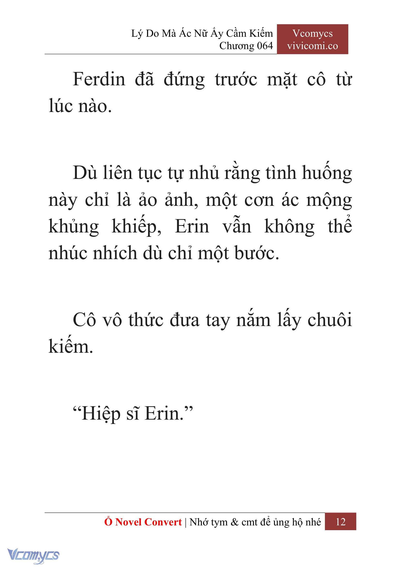 [Novel] Lý Do Mà Ác Nữ Ấy Cầm Kiếm Chap 64 - Trang 2