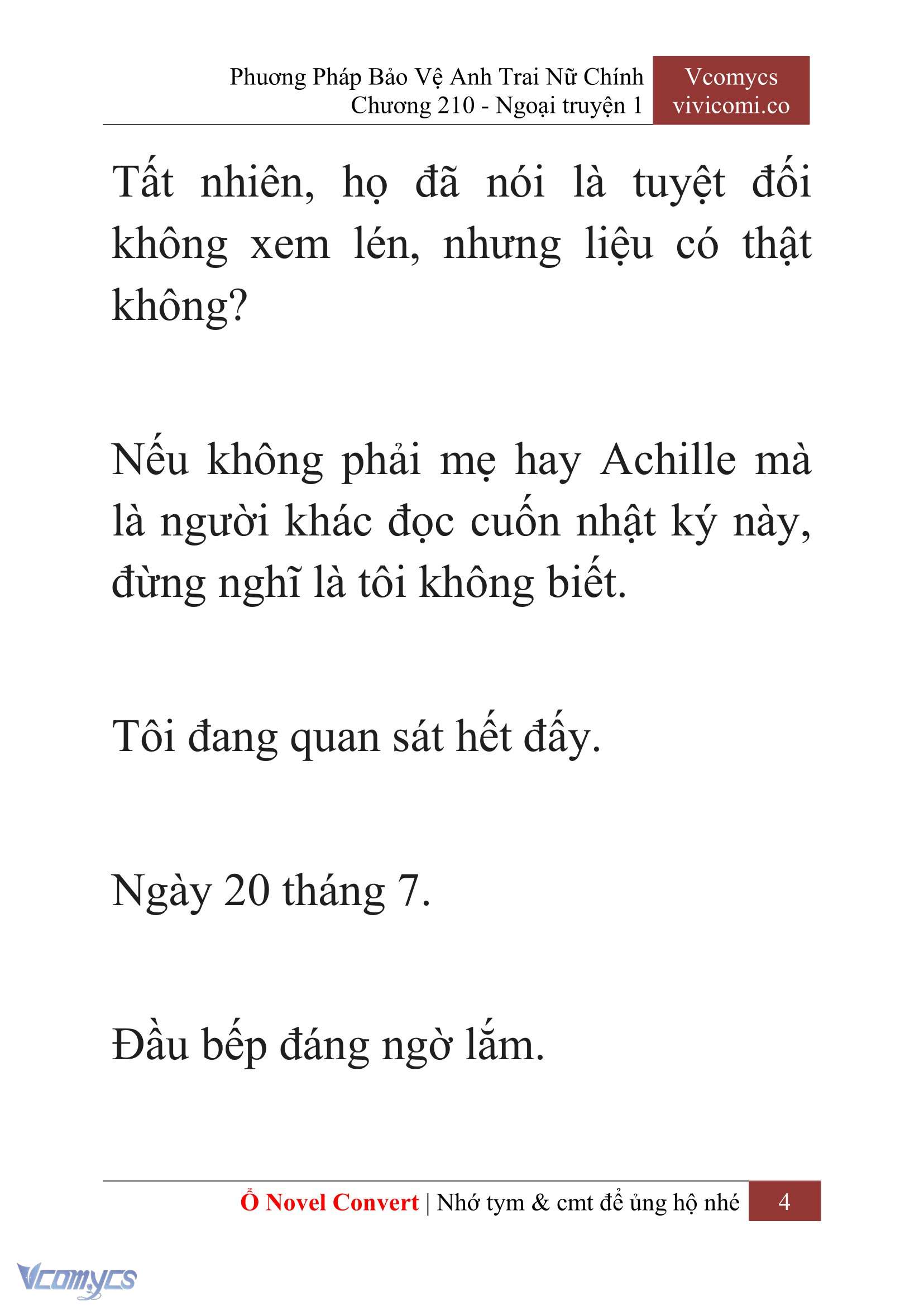 [Novel] Phương Pháp Bảo Vệ Anh Trai Nữ Chính Chap 210 - Trang 2