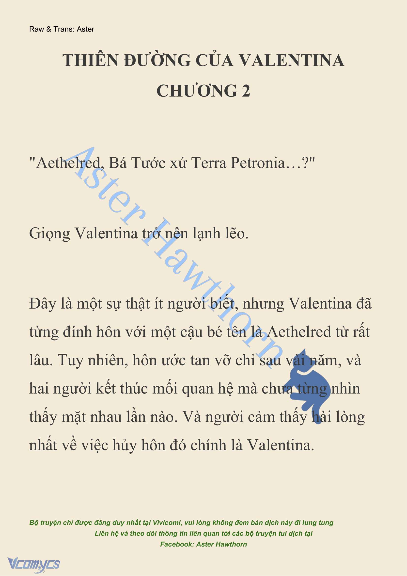 [NOVEL] Thiên Đường Của Valentina Chap 2 - Trang 2