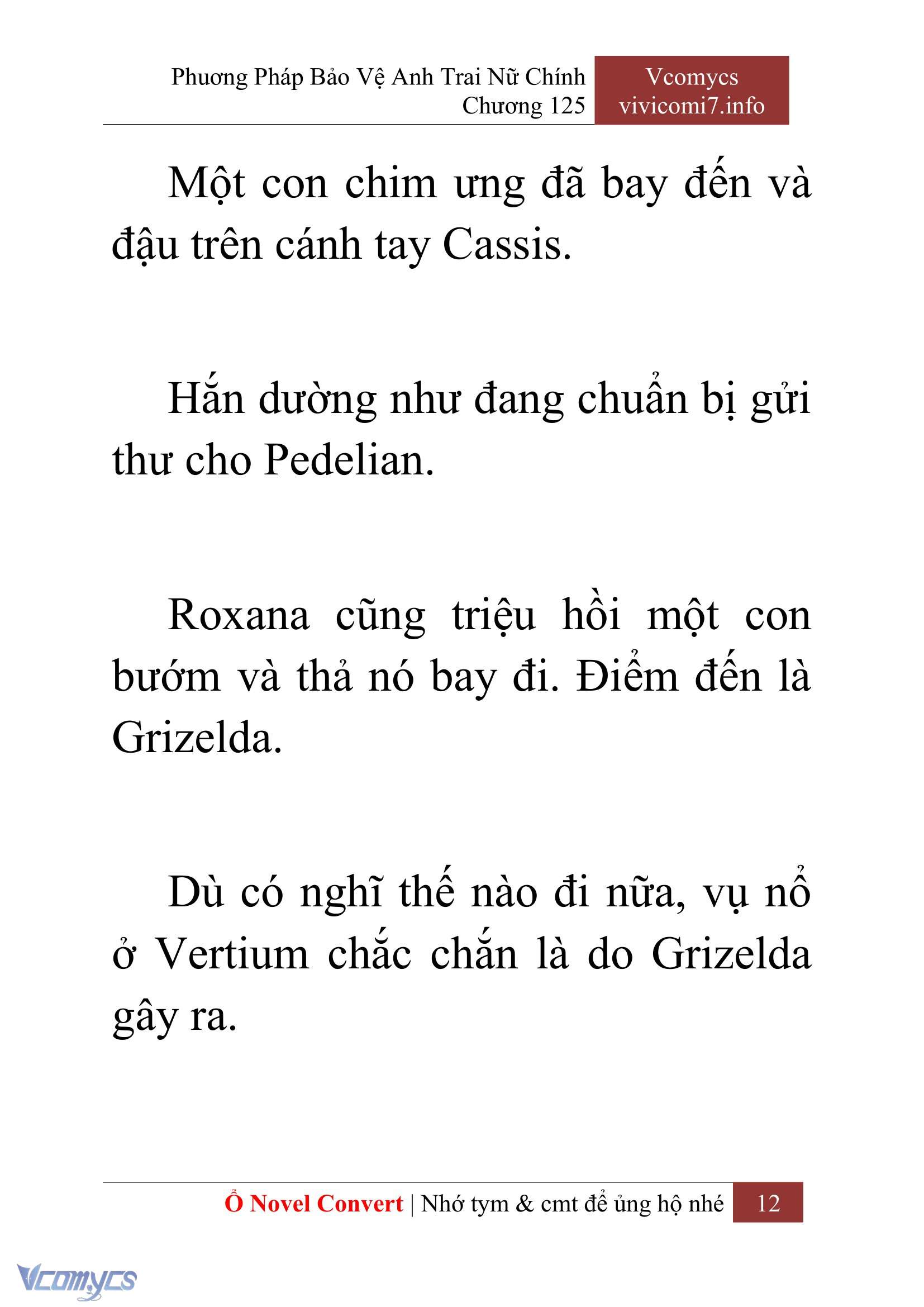 [Novel] Phương Pháp Bảo Vệ Anh Trai Nữ Chính Chap 125 - Trang 2
