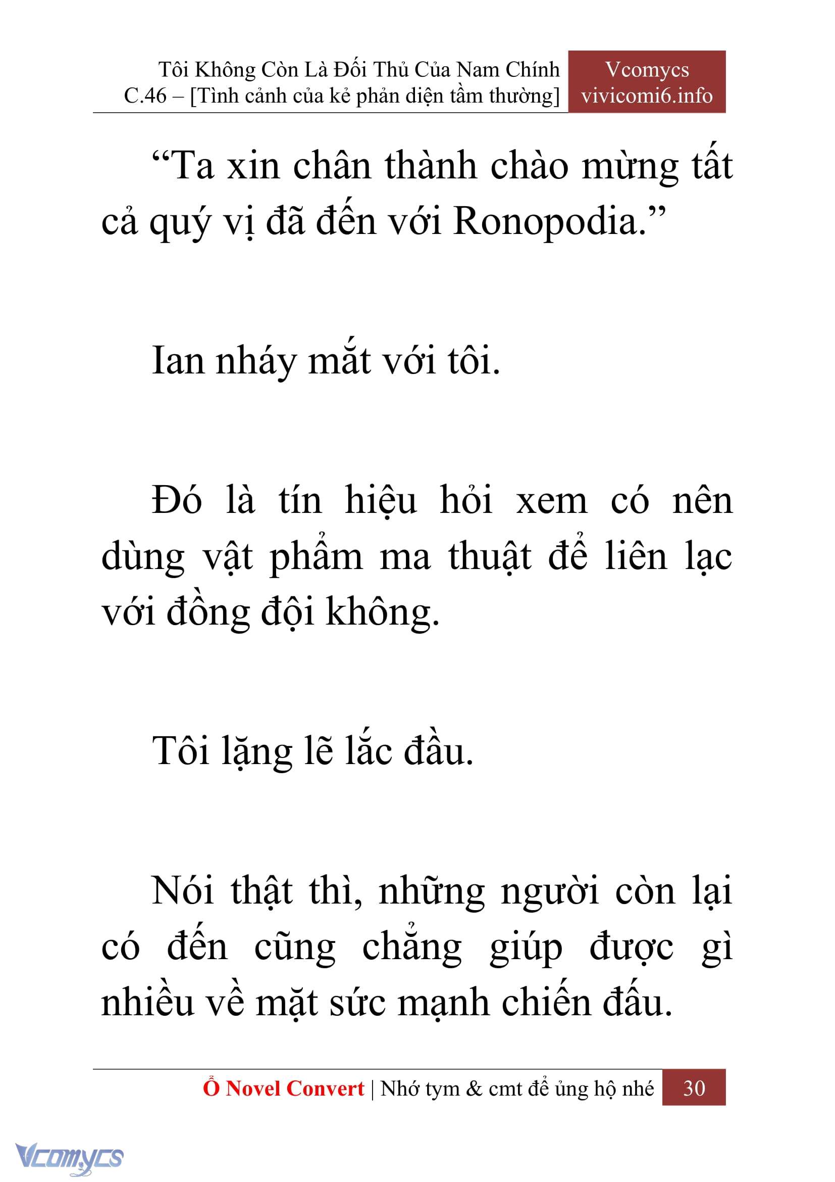 [Novel] Tôi Không Còn Là Đối Thủ Của Nam Chính Chap 46 - Trang 2