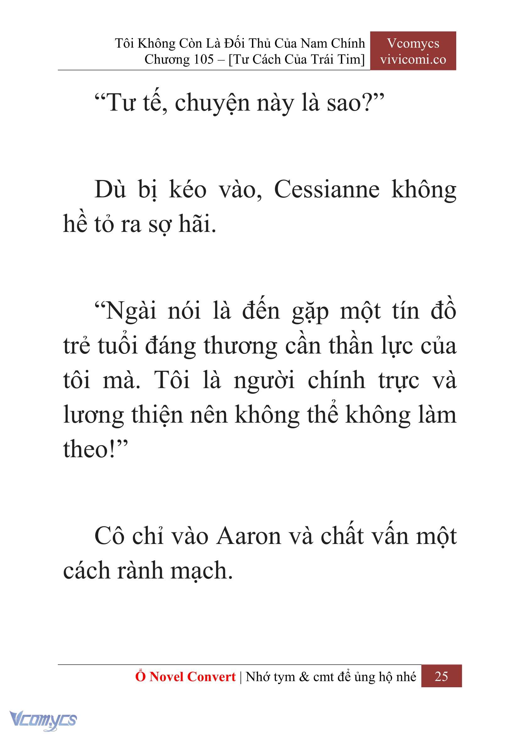 [Novel] Tôi Không Còn Là Đối Thủ Của Nam Chính Chap 105 - Trang 2