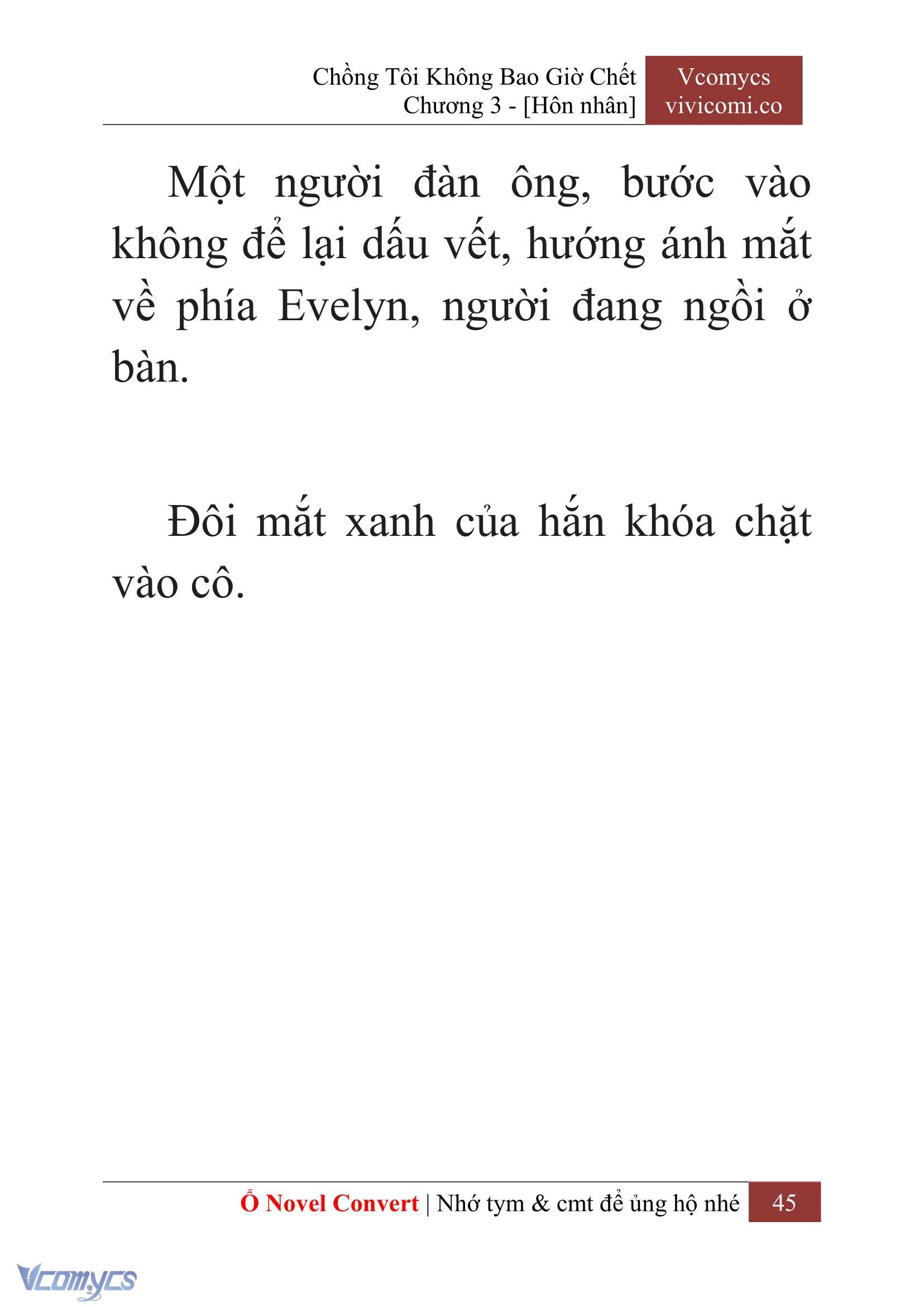 [Novel] Chồng Tôi Không Bao Giờ Chết Chap 3 - Trang 2