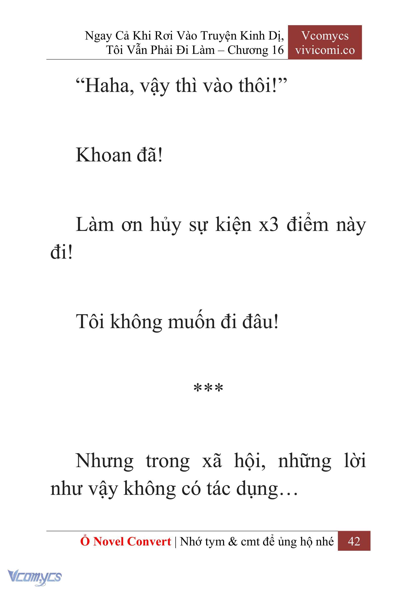 [Novel] Ngay Cả Khi Rơi Vào Truyện Kinh Dị, Tôi Vẫn Phải Đi Làm Chap 16 - Trang 2