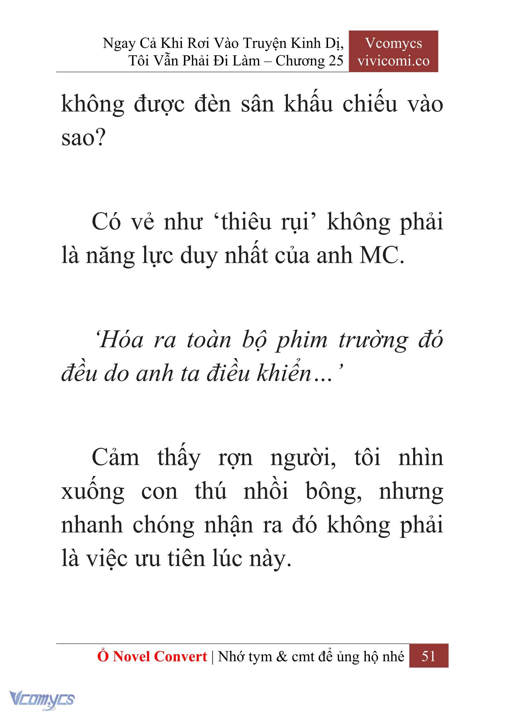 [Novel] Ngay Cả Khi Rơi Vào Truyện Kinh Dị, Tôi Vẫn Phải Đi Làm Chap 25 - Trang 2