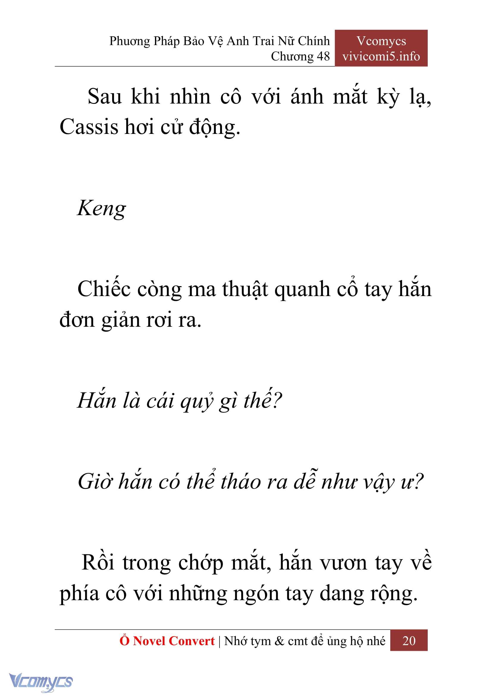 [Novel] Phương Pháp Bảo Vệ Anh Trai Nữ Chính Chap 48 - Trang 2