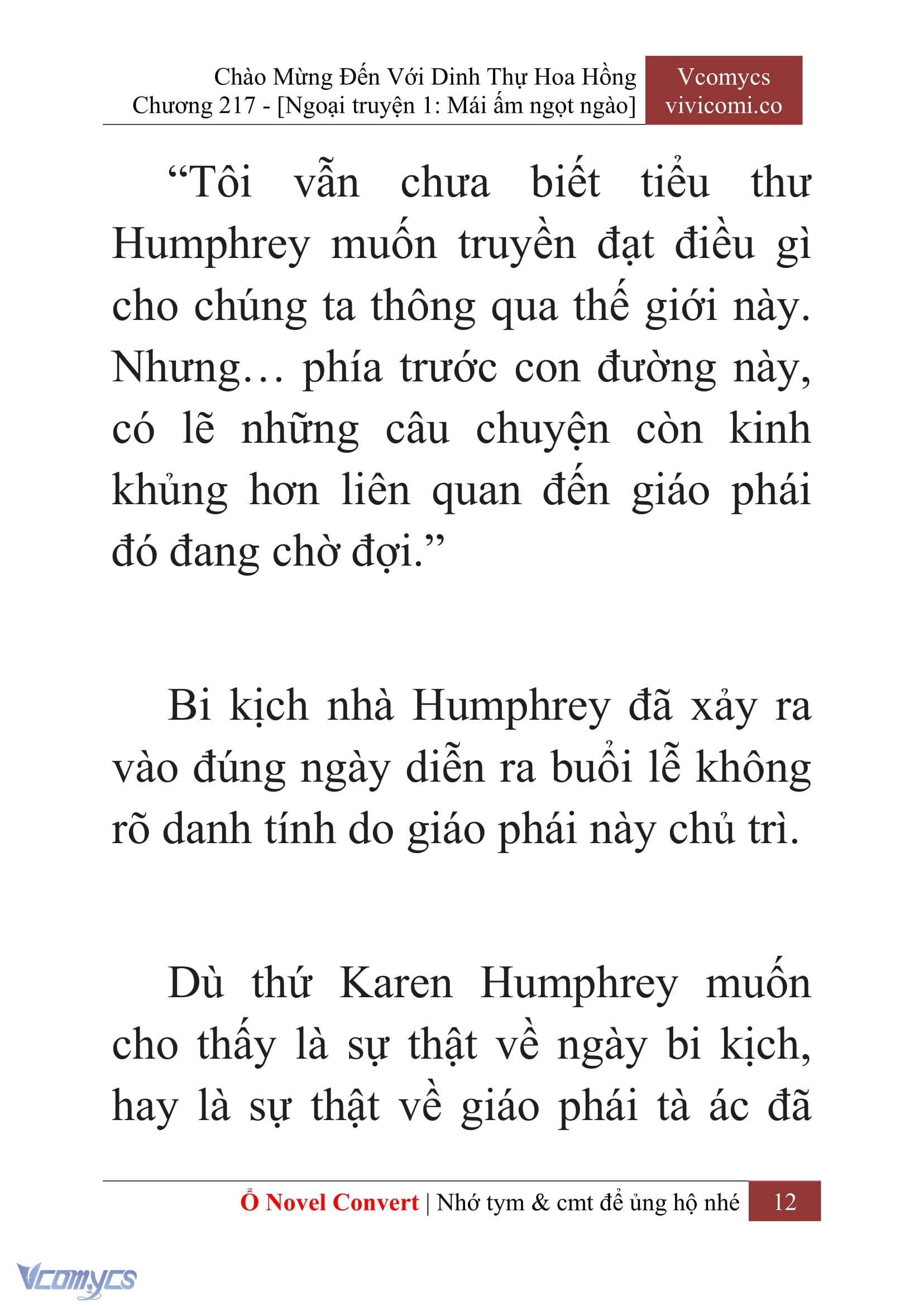 [Novel] Chào Mừng Đến Với Dinh Thự Hoa Hồng Chap 217 - Trang 2