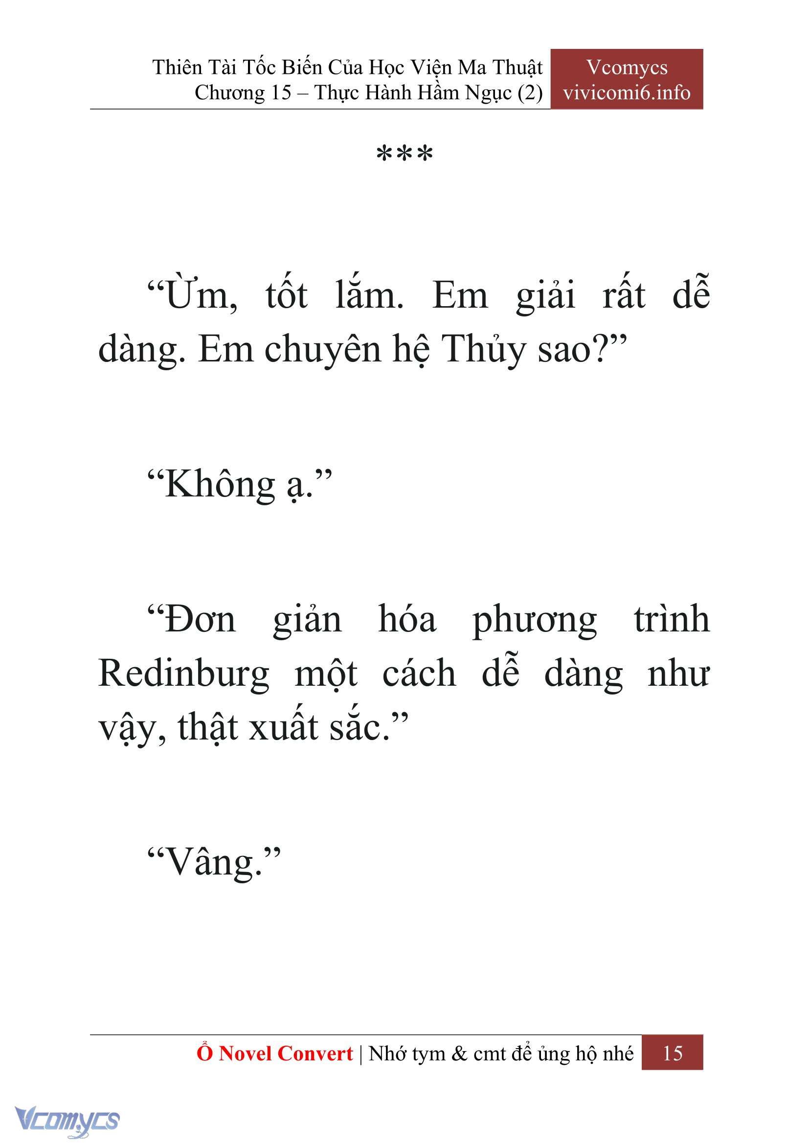 [Novel] Thiên Tài Tốc Biến Của Học Viện Ma Thuật Chap 15 - Trang 2
