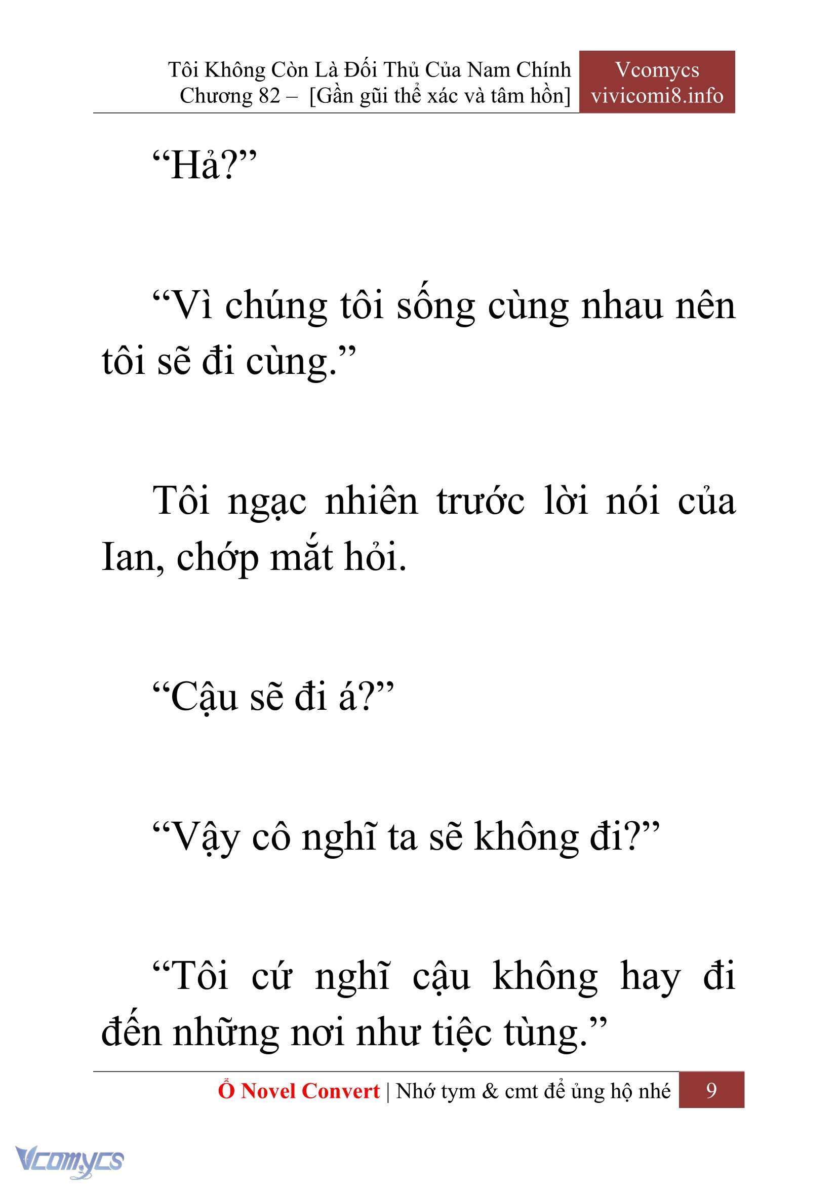 [Novel] Tôi Không Còn Là Đối Thủ Của Nam Chính Chap 82 - Trang 2