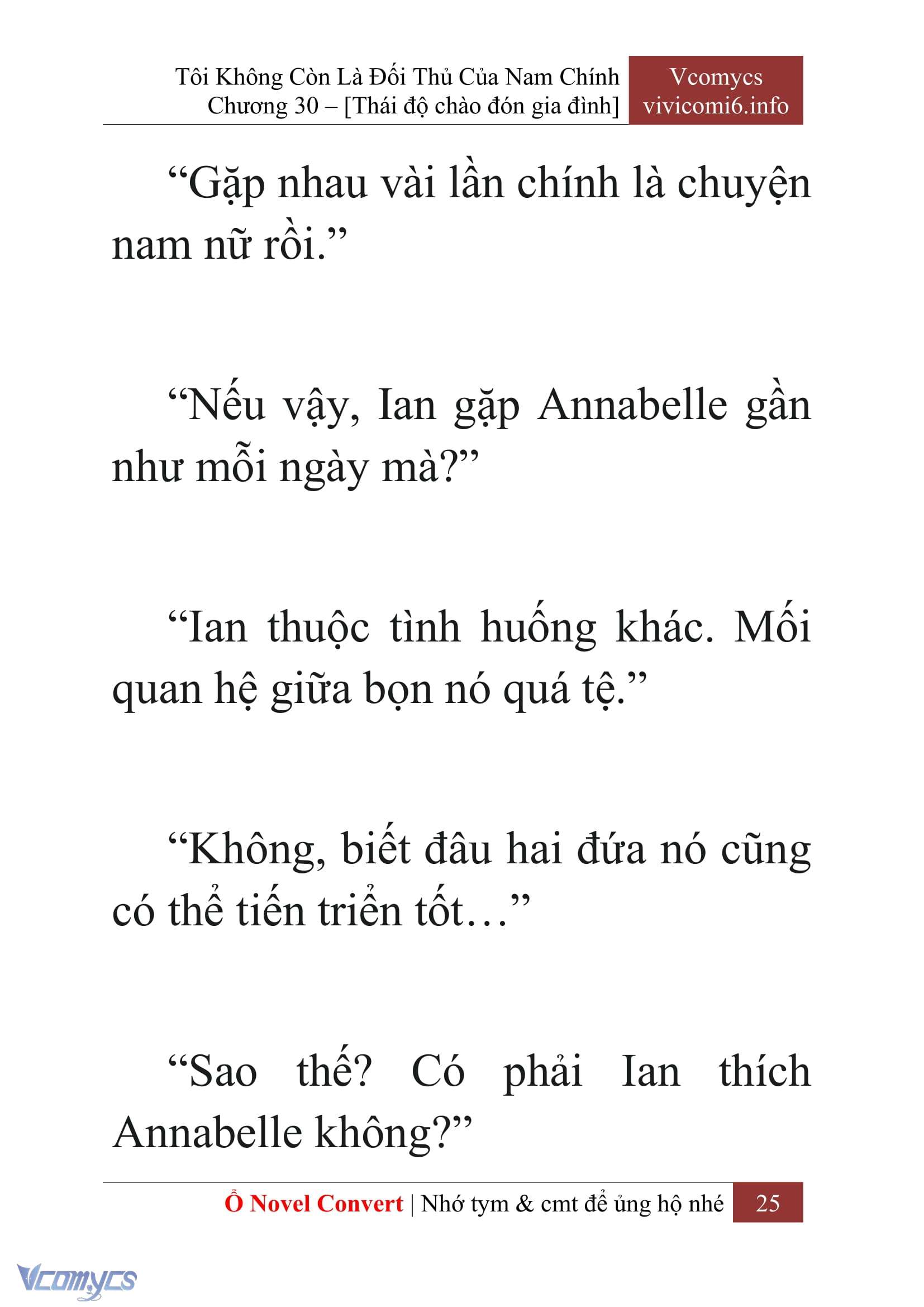 [Novel] Tôi Không Còn Là Đối Thủ Của Nam Chính Chap 30 - Trang 2