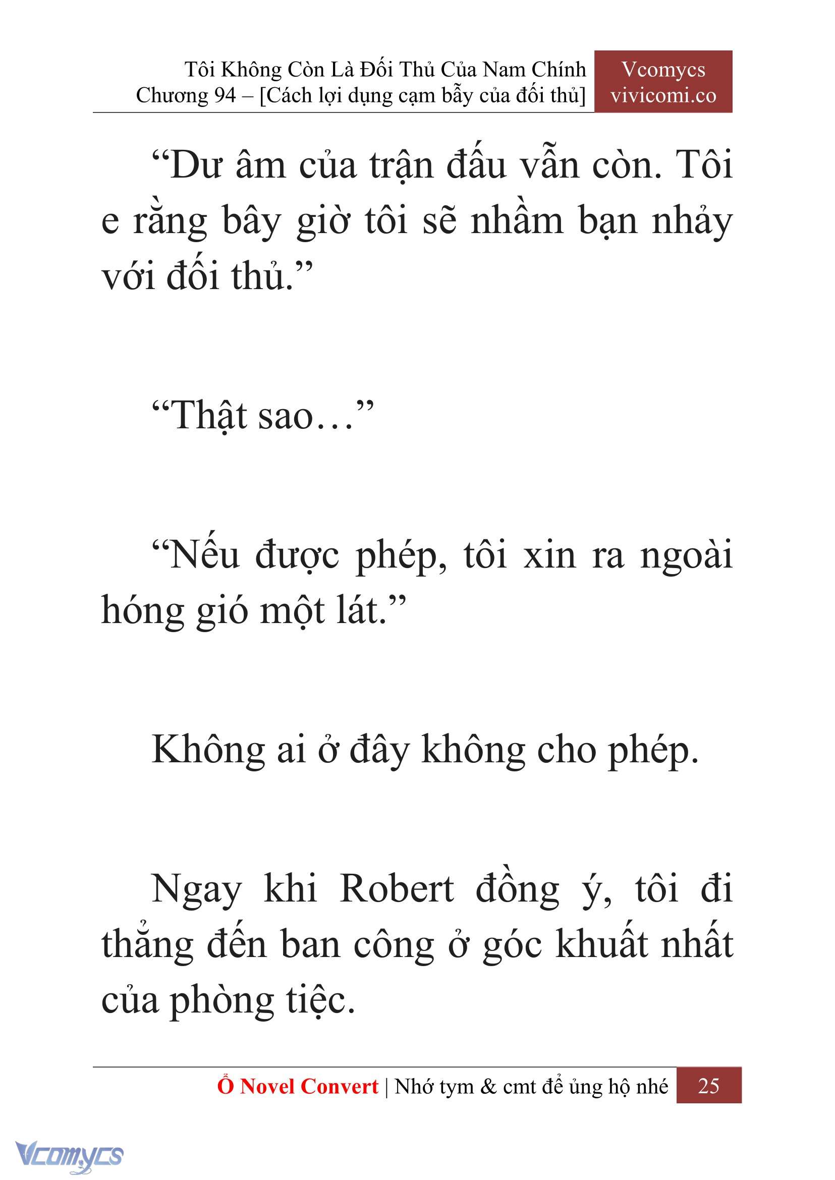 [Novel] Tôi Không Còn Là Đối Thủ Của Nam Chính Chap 94 - Trang 2