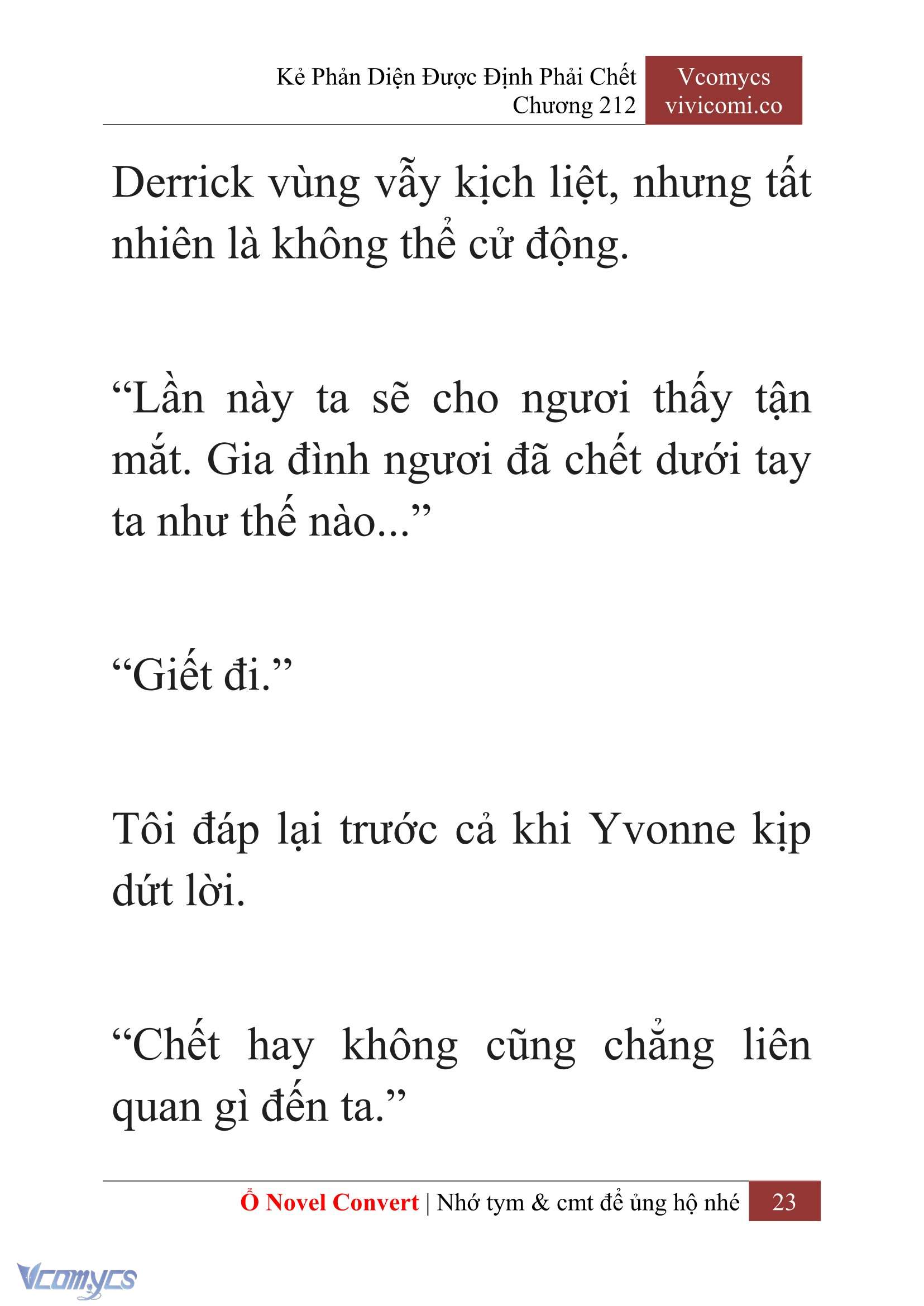 [Novel] Kẻ Phản Diện Được Định Phải Chết Chap 212 - Trang 2