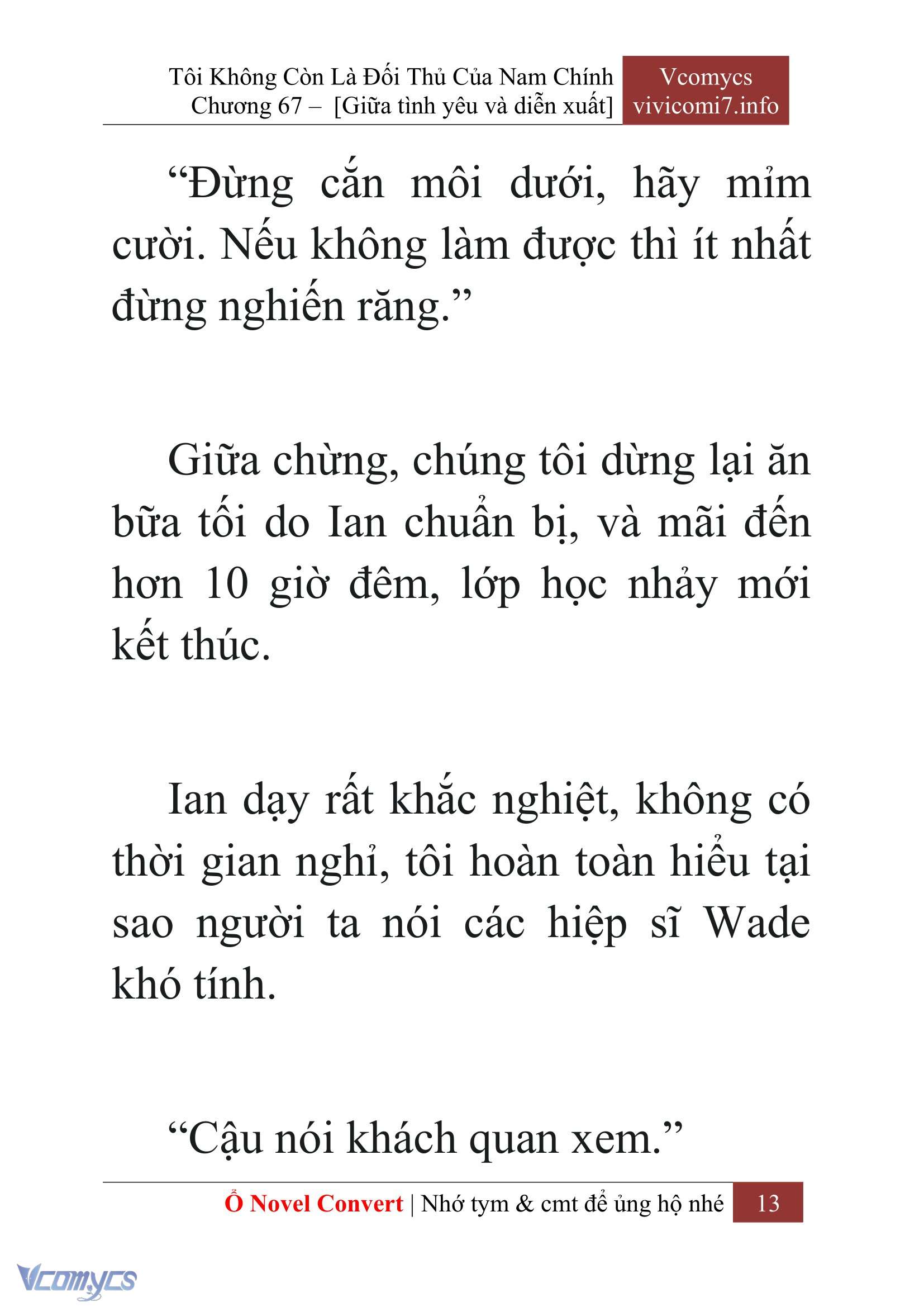 [Novel] Tôi Không Còn Là Đối Thủ Của Nam Chính Chap 67 - Trang 2