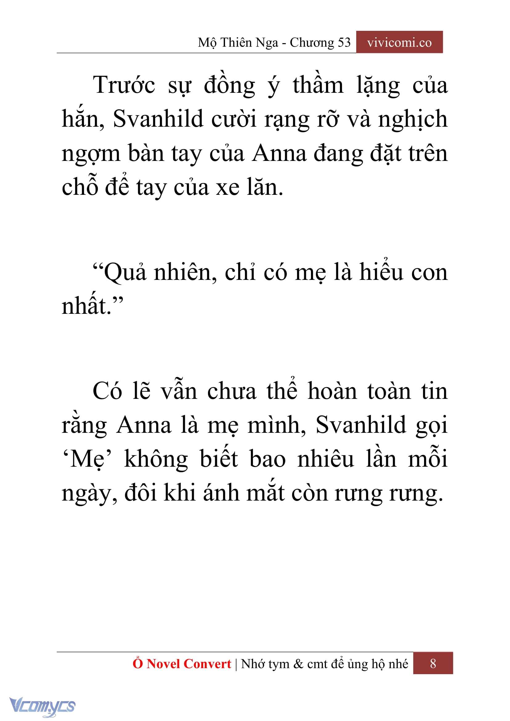 [Novel] Mộ Thiên Nga Chap 53 - Next 