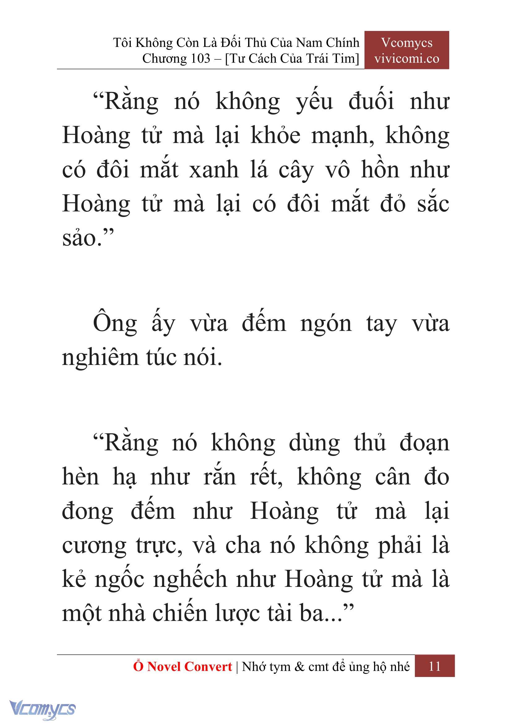 [Novel] Tôi Không Còn Là Đối Thủ Của Nam Chính Chap 103 - Trang 2
