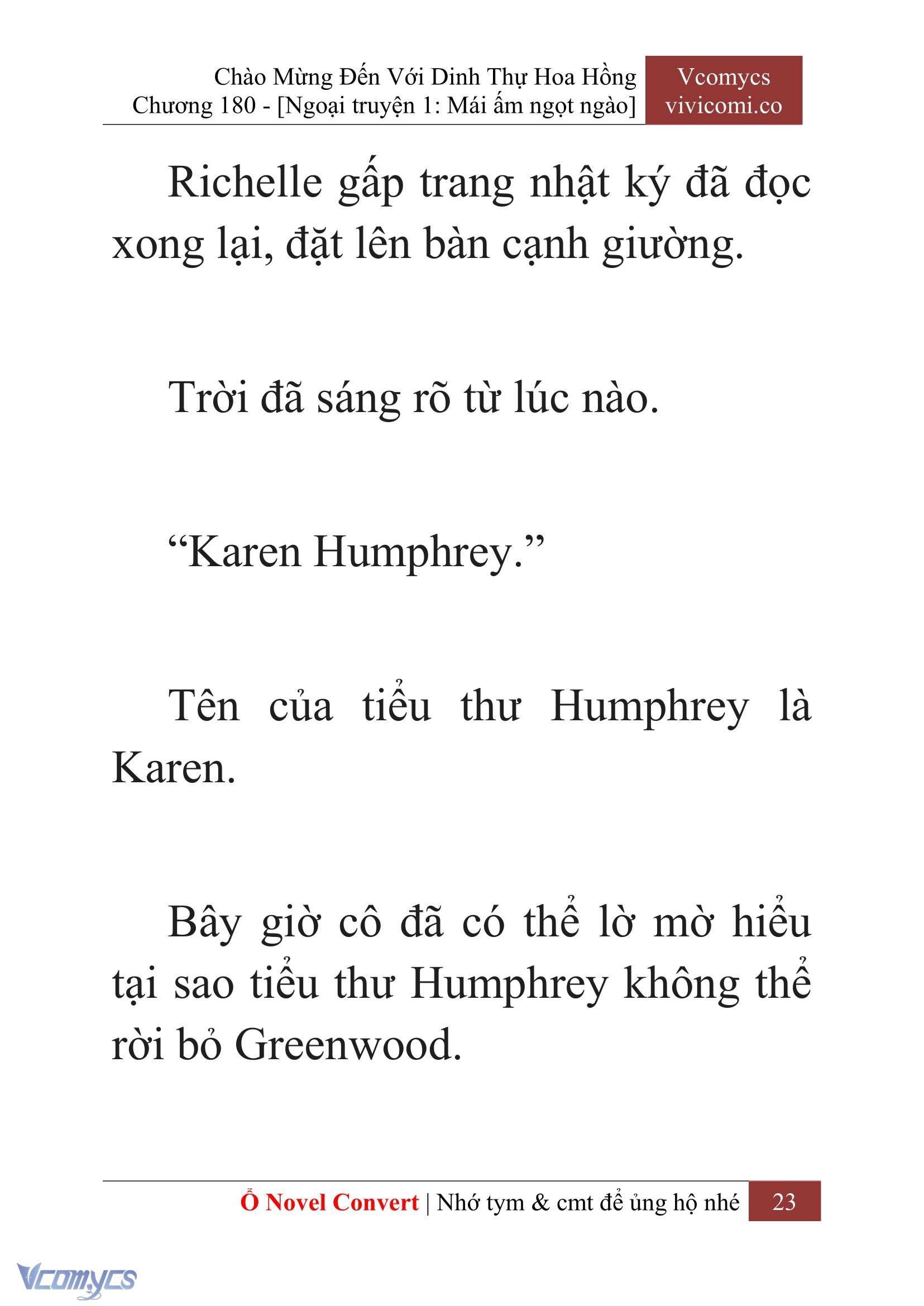 [Novel] Chào Mừng Đến Với Dinh Thự Hoa Hồng Chap 180 - Trang 2