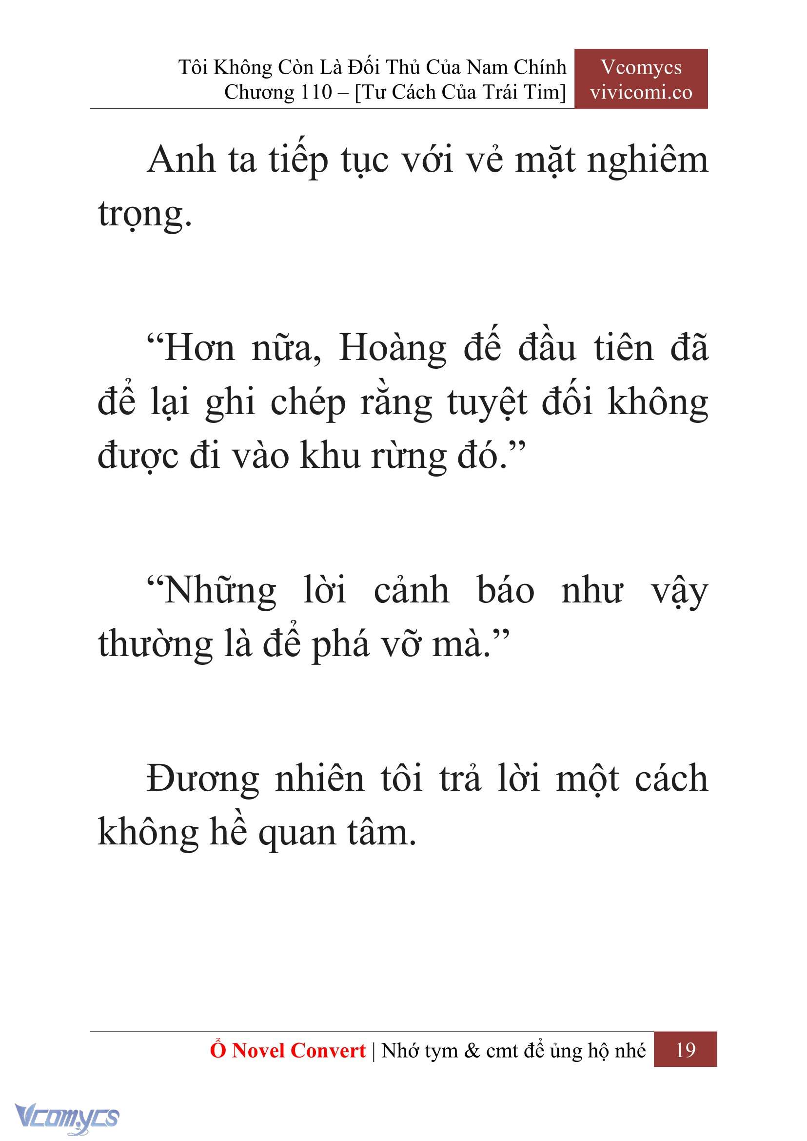 [Novel] Tôi Không Còn Là Đối Thủ Của Nam Chính Chap 110 - Trang 2