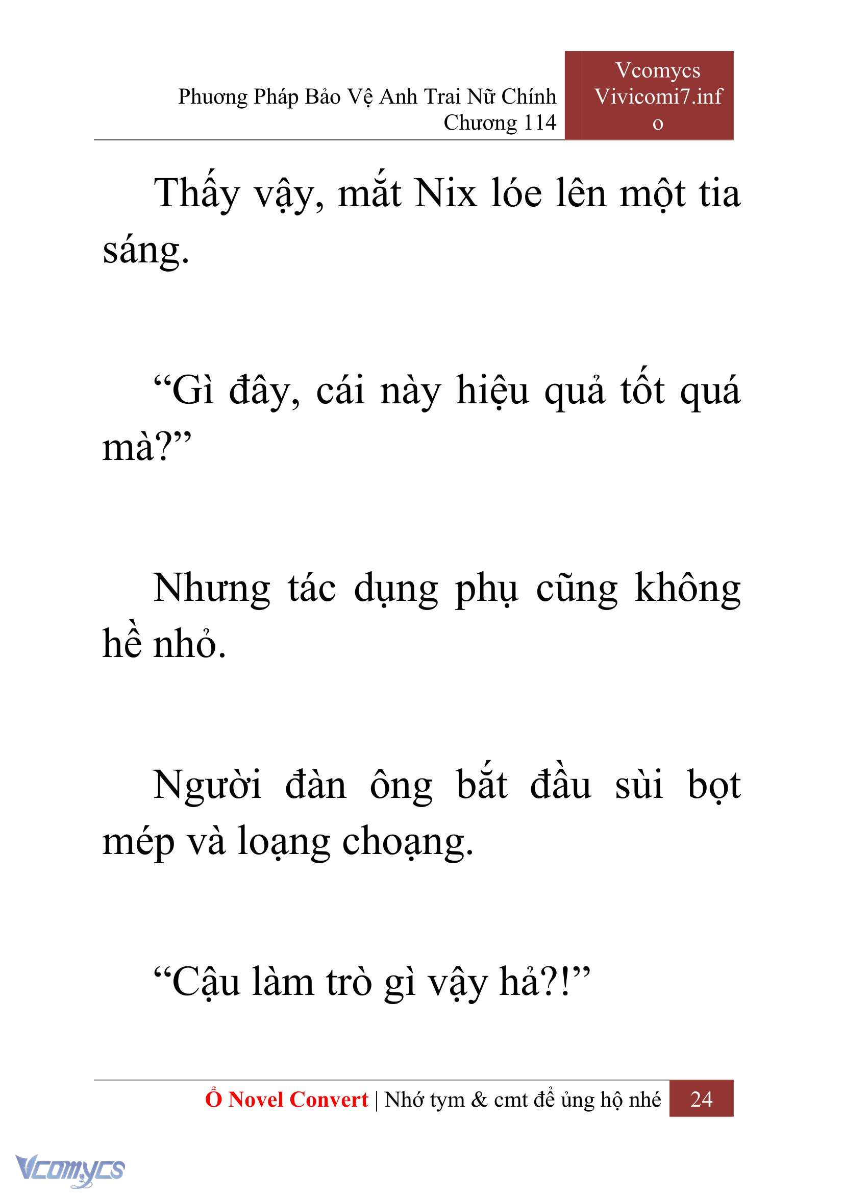 [Novel] Phương Pháp Bảo Vệ Anh Trai Nữ Chính Chap 114 - Trang 2