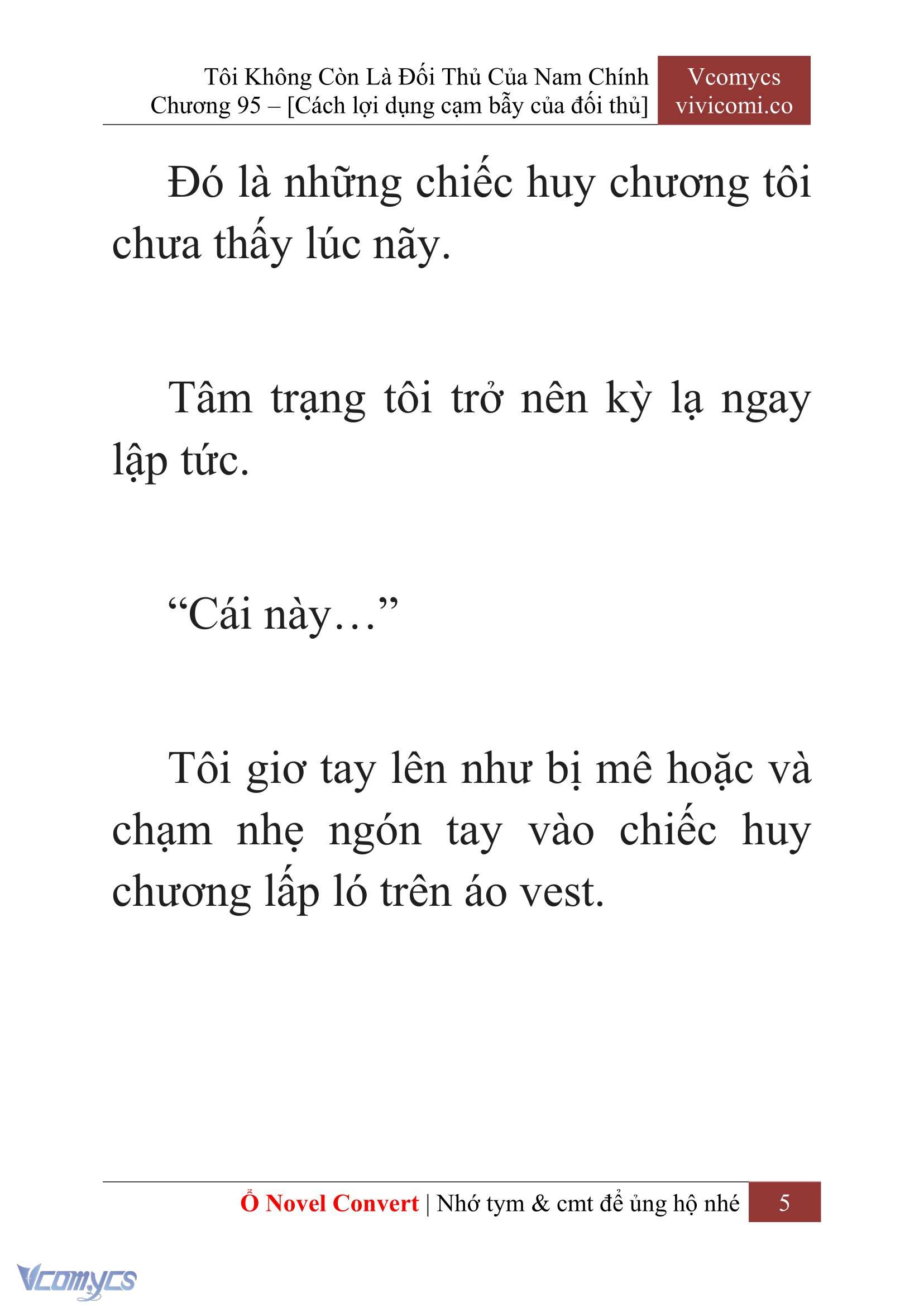 [Novel] Tôi Không Còn Là Đối Thủ Của Nam Chính Chap 95 - Trang 2
