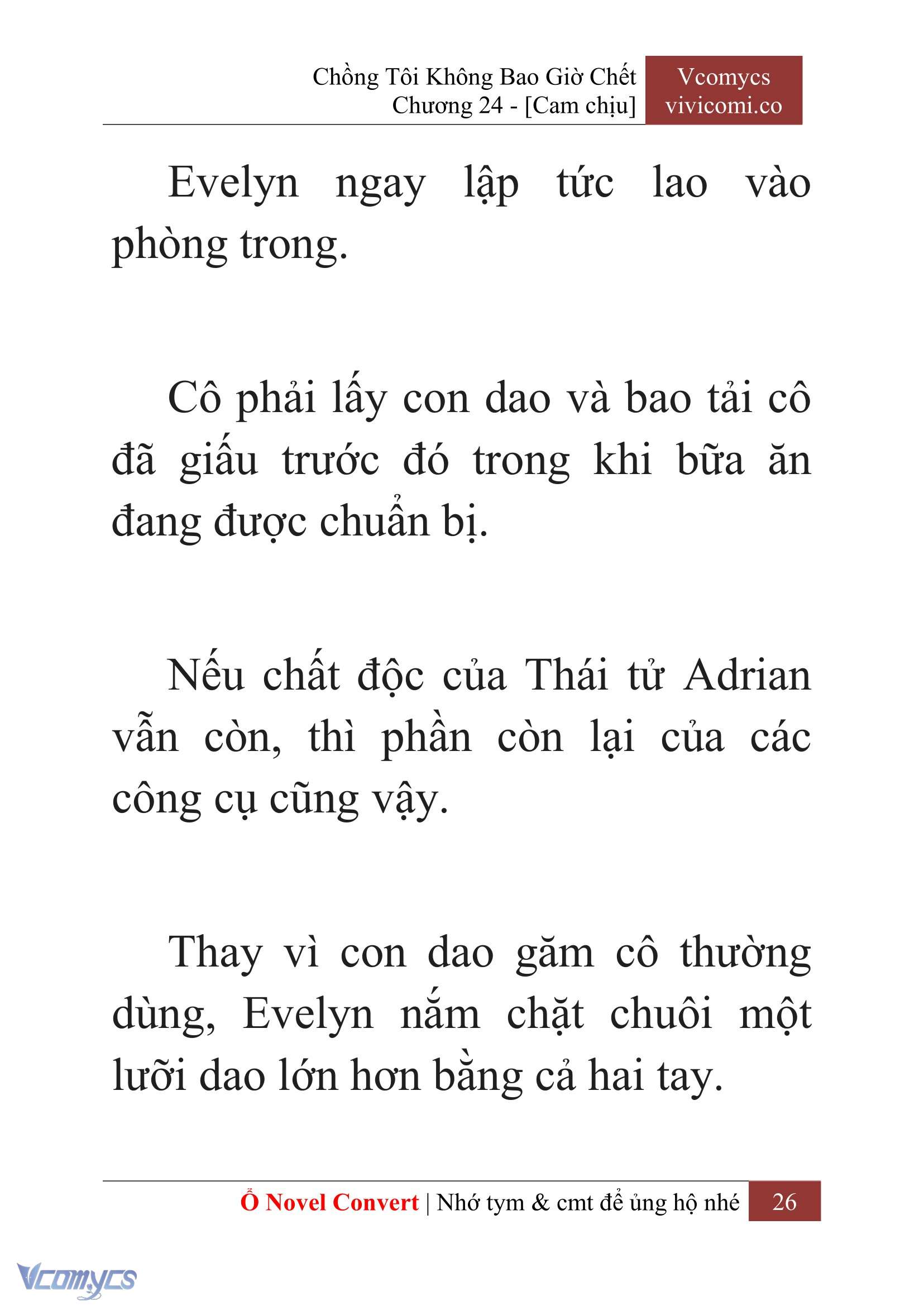 [Novel] Chồng Tôi Không Bao Giờ Chết Chap 24 - Trang 2