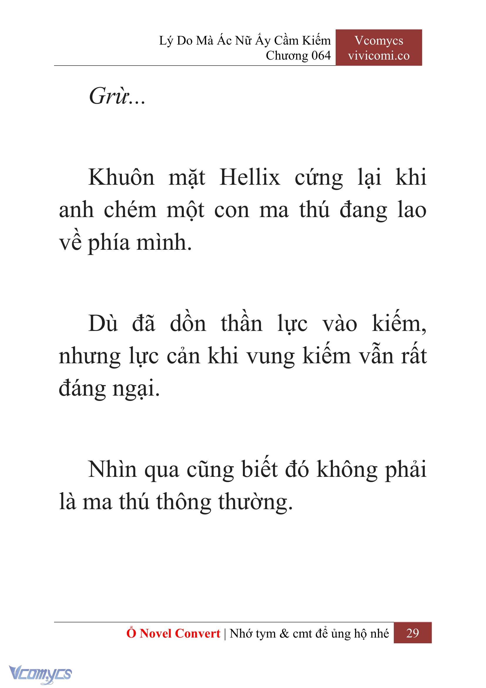 [Novel] Lý Do Mà Ác Nữ Ấy Cầm Kiếm Chap 64 - Trang 2