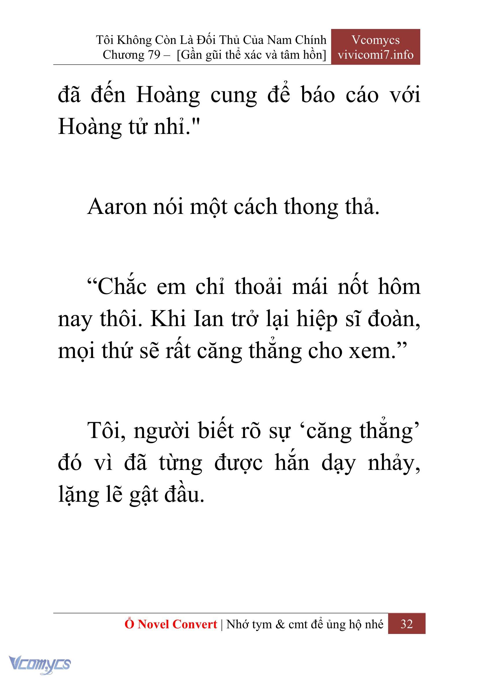 [Novel] Tôi Không Còn Là Đối Thủ Của Nam Chính Chap 79 - Trang 2