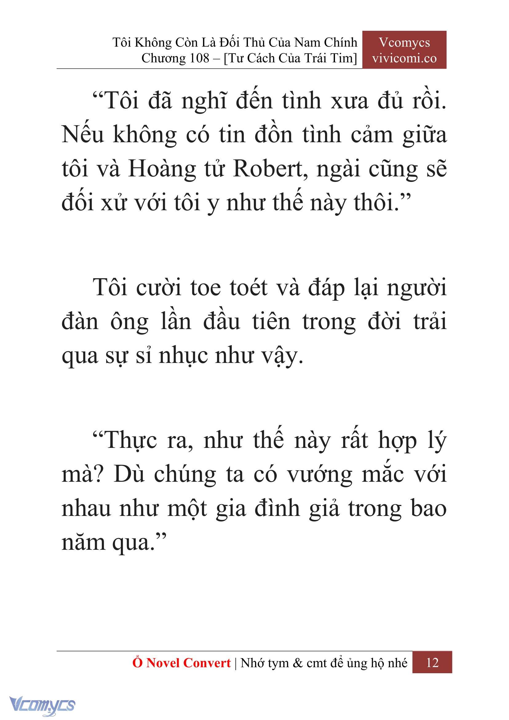 [Novel] Tôi Không Còn Là Đối Thủ Của Nam Chính Chap 108 - Trang 2