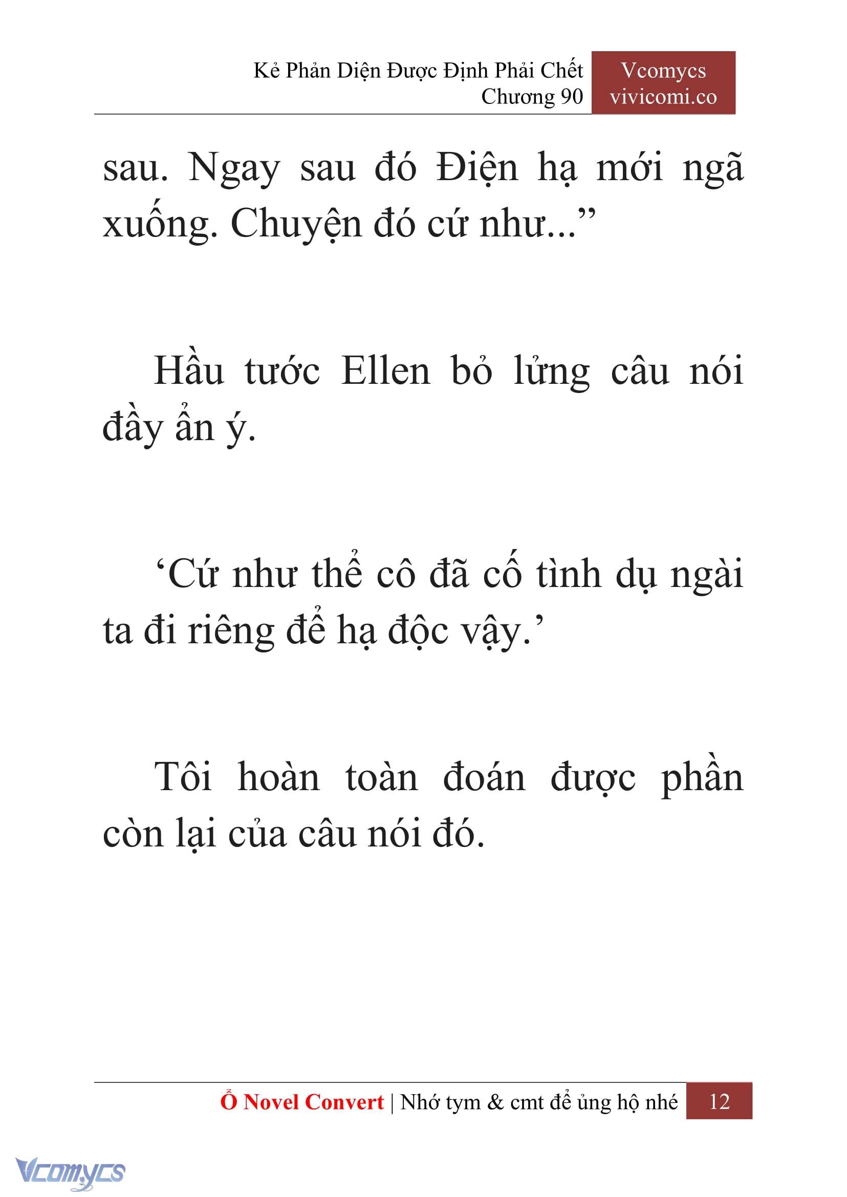 [Novel] Kẻ Phản Diện Được Định Phải Chết Chap 90 - Trang 2