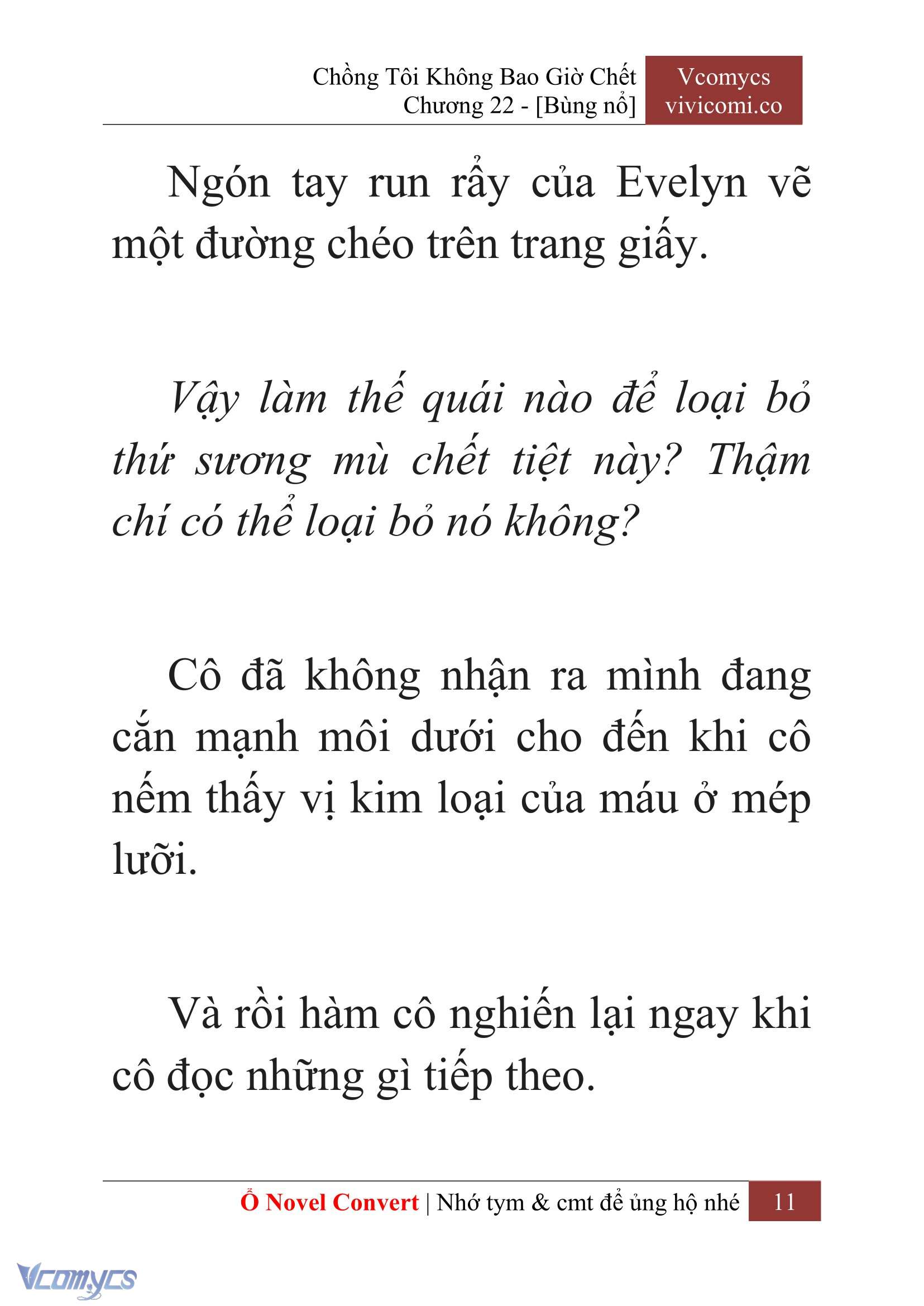 [Novel] Chồng Tôi Không Bao Giờ Chết Chap 22 - Trang 2