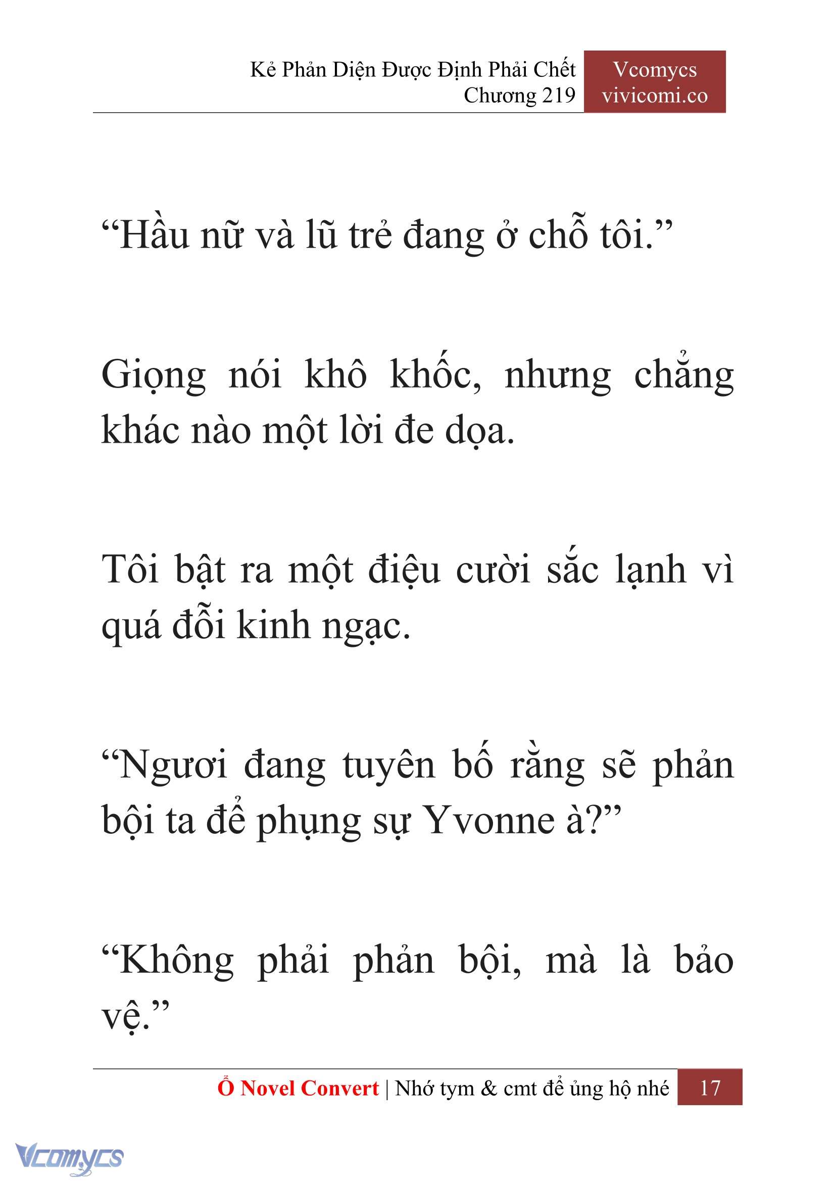 [Novel] Kẻ Phản Diện Được Định Phải Chết Chap 219 - Trang 2