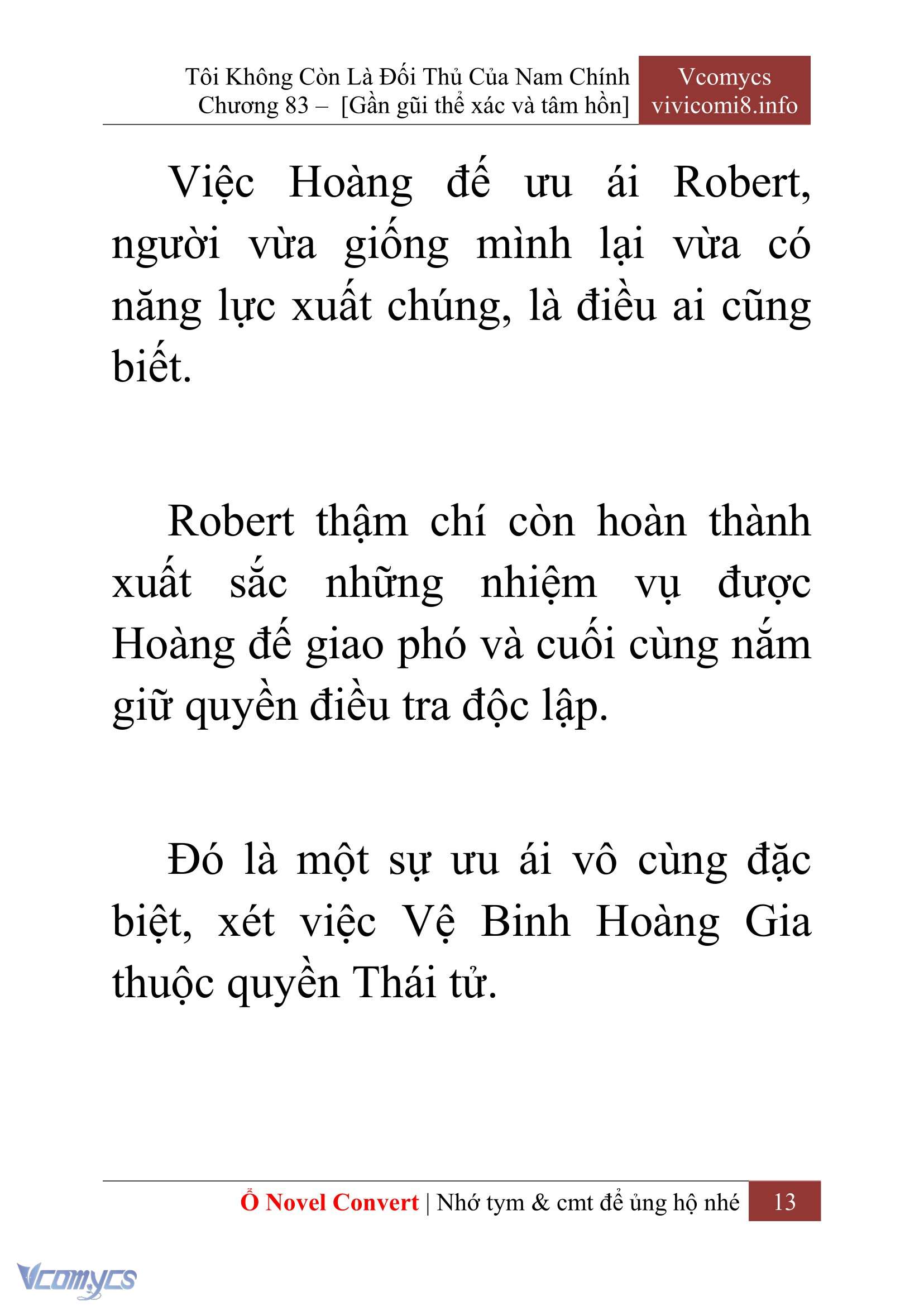 [Novel] Tôi Không Còn Là Đối Thủ Của Nam Chính Chap 83 - Trang 2