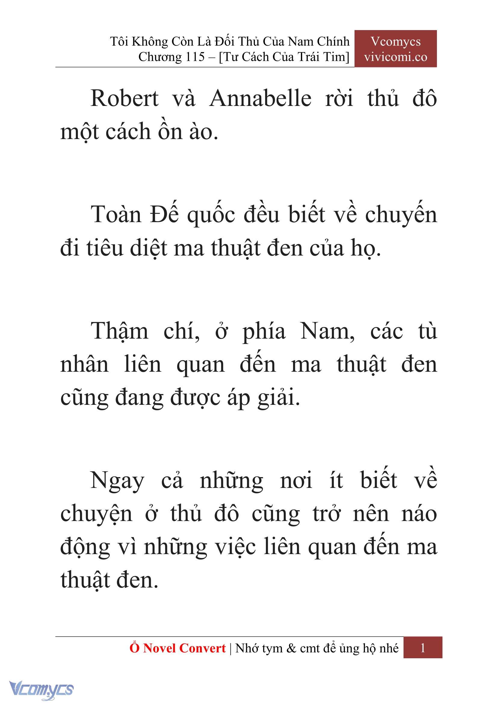 [Novel] Tôi Không Còn Là Đối Thủ Của Nam Chính Chap 115 - Trang 2